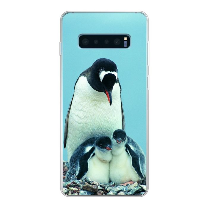 MuchoWow Handyhülle Tiere - Pinguine - Küken Phone Case Handyhülle Samsung Galaxy S10 Lite Silikon Schutzhülle