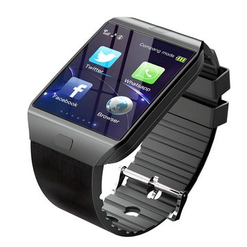 Retoo Bluetooth Smartwatch Armband 45mm Sport Fitness Band Armbanduhr Herren Smartwatch set, Musikunterstützung, Lautsprechersystem, Tonaufnahmegerät, Wählgerät