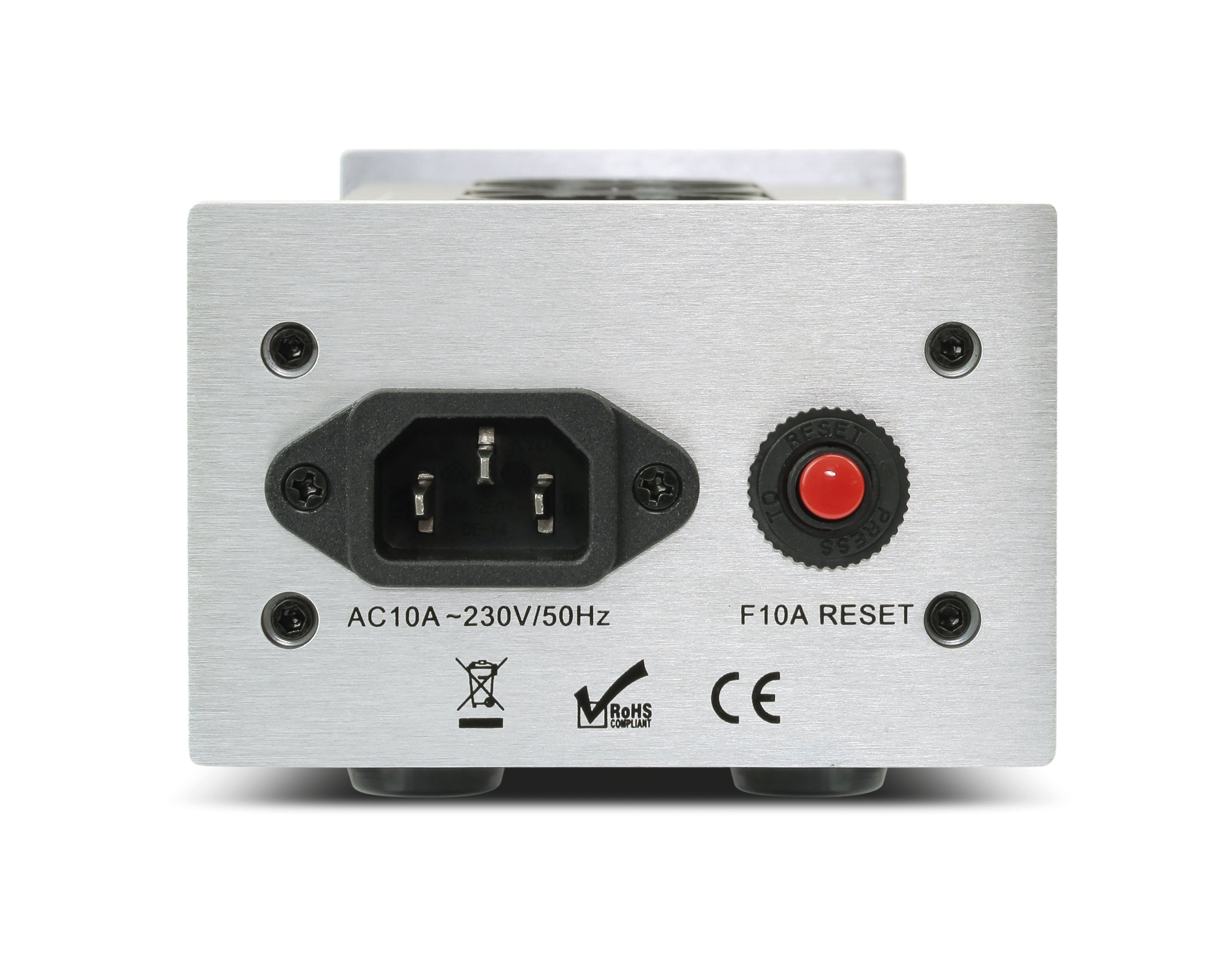 Dynavox X1000 Steckdosenleiste 4-fach (Ein- / Auschalter, LED zur Phasenerkennung, Eingebauter Sicherungsautomat), 4 gefilterten Steckplätzen, Phasen-LED-Kontrollleuchte