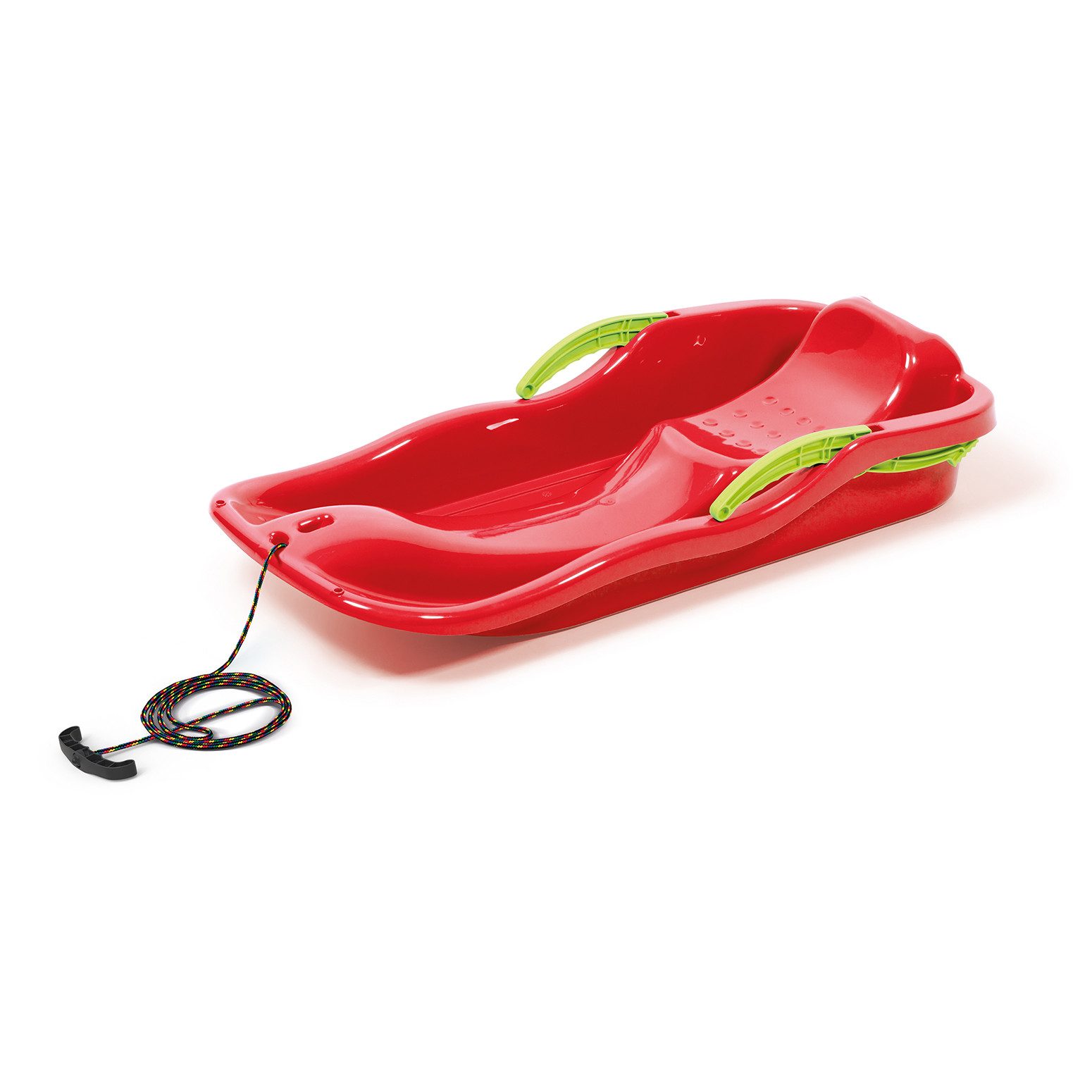 KAGM Lenkschlitten Kinderschlitten Schlitten Lenkschlitten mit Bremse und Zugseil Rodel (1-tlg)