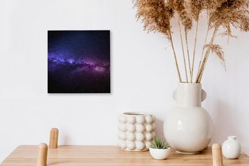 OneMillionCanvasses® Leinwandbild Sternenhimmel - Nacht - Weltraum, (1 St), Leinwand Bilder für Wohnzimmer Schlafzimmer