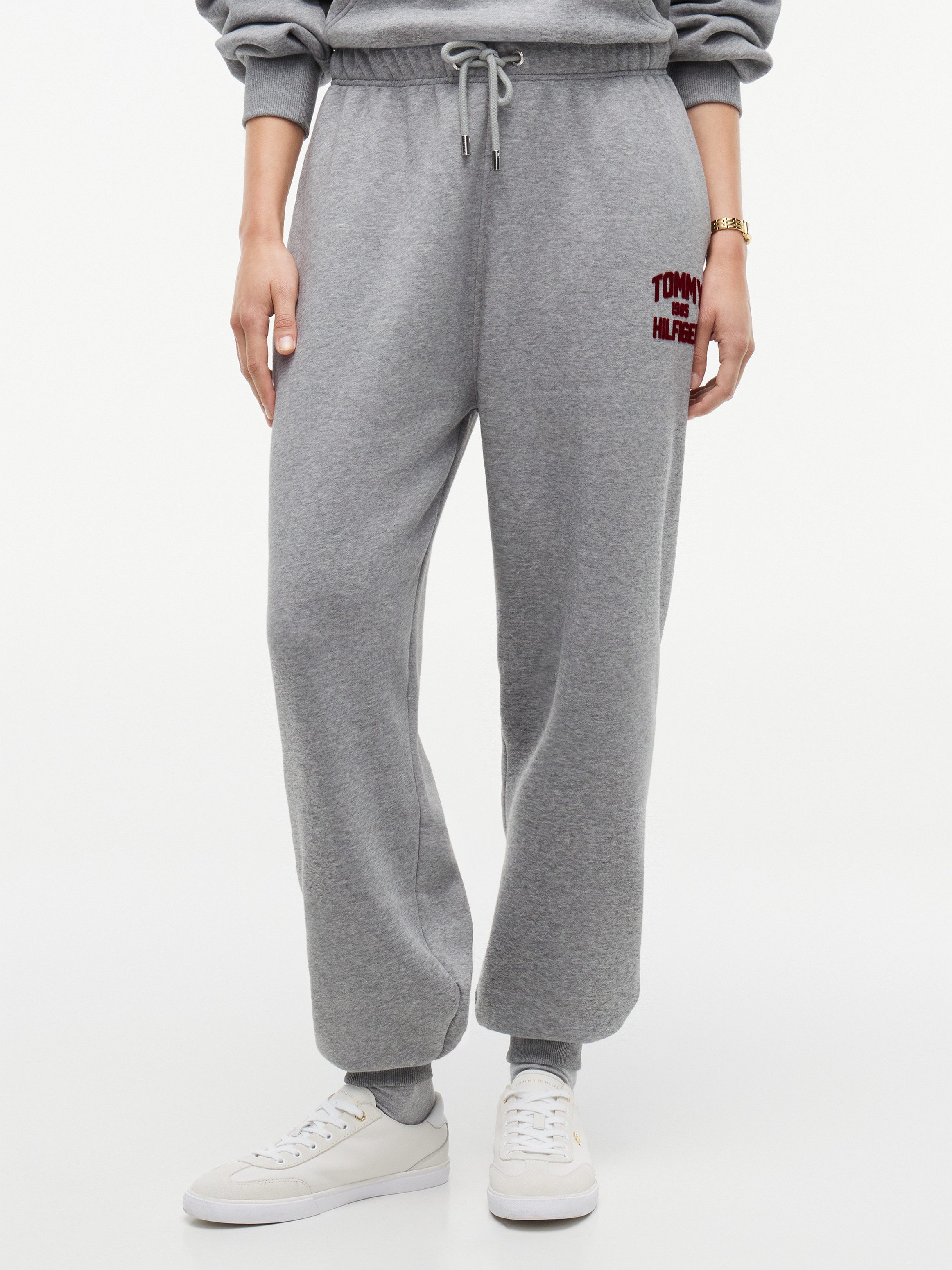 Tommy Hilfiger Sweathose VARSITY FLOCK CUFF MR SWTPANTS Baumwollmischung