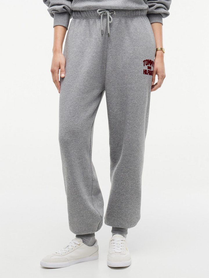 Tommy Hilfiger Sweathose VARSITY FLOCK CUFF MR SWTPANTS Baumwollmischung