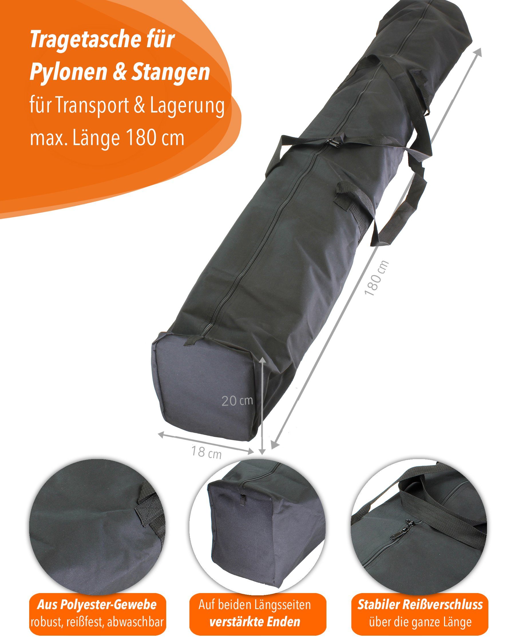 SPORTIKEL24 Sporttasche Tasche für Stangen bis 180 cm Länge (ohne Inhalt)