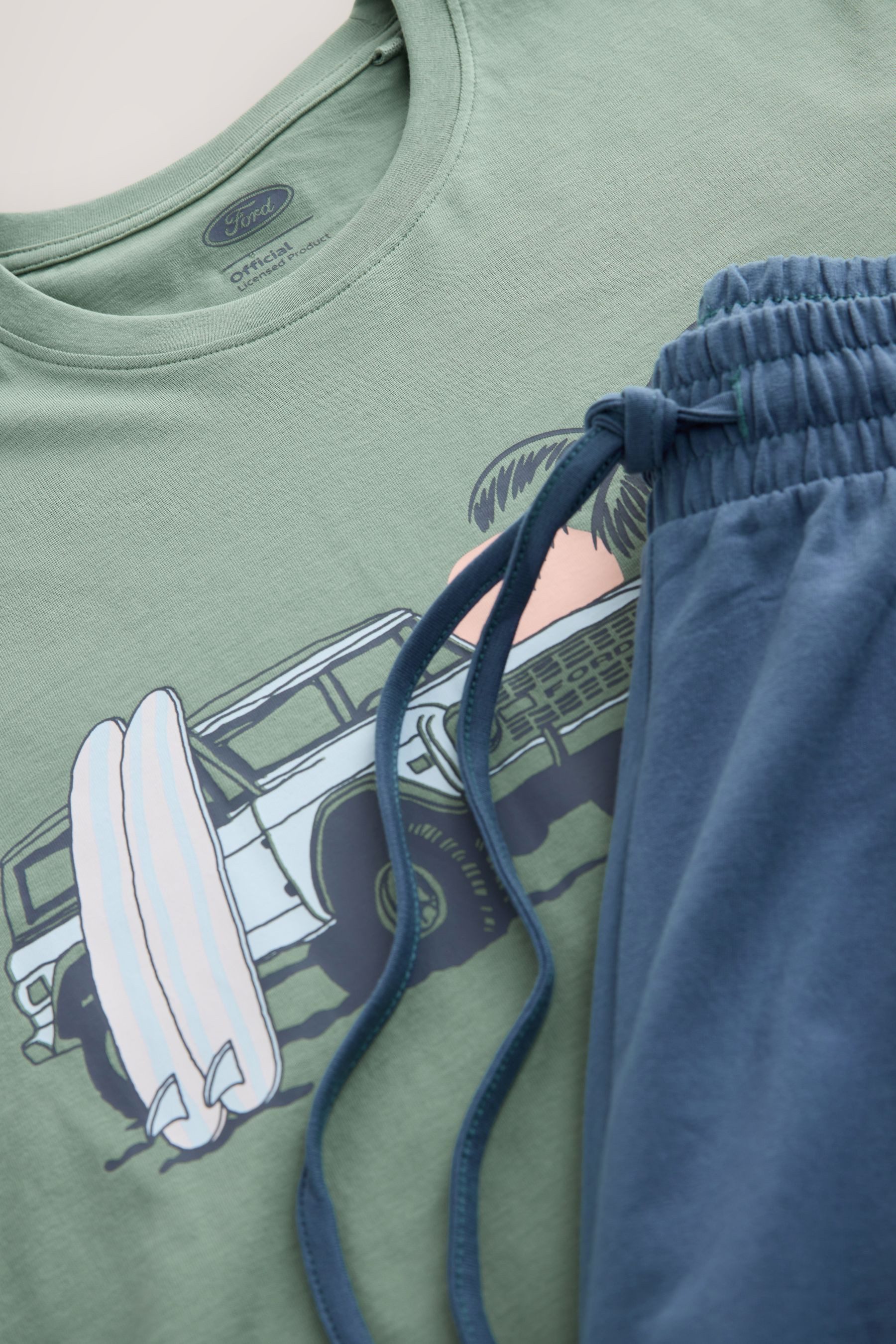 Next Pyjama Lizenzierter, kurzärmeliger Schlafanzug Ford (2 tlg)