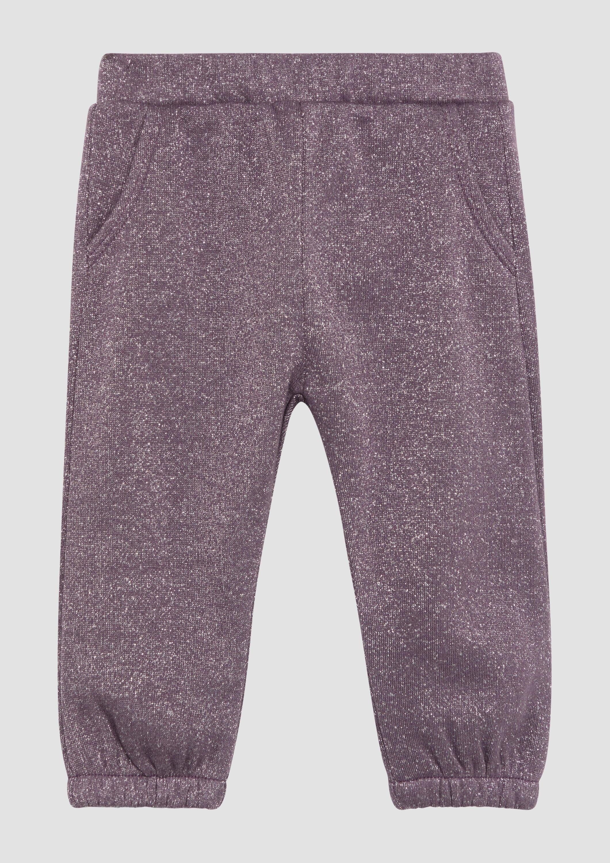 s.Oliver Jogginghose Leggings Glitzernde Sweatpants mit elastischen Bündchen