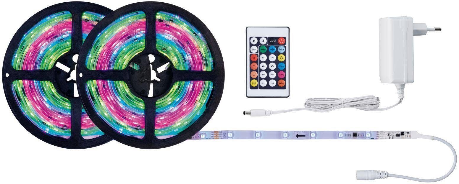 Paulmann LED-Streifen FN Weiß Kunststoff 10m RGB, 17W, 230/12V, Set SimpLED Strip Motion DC