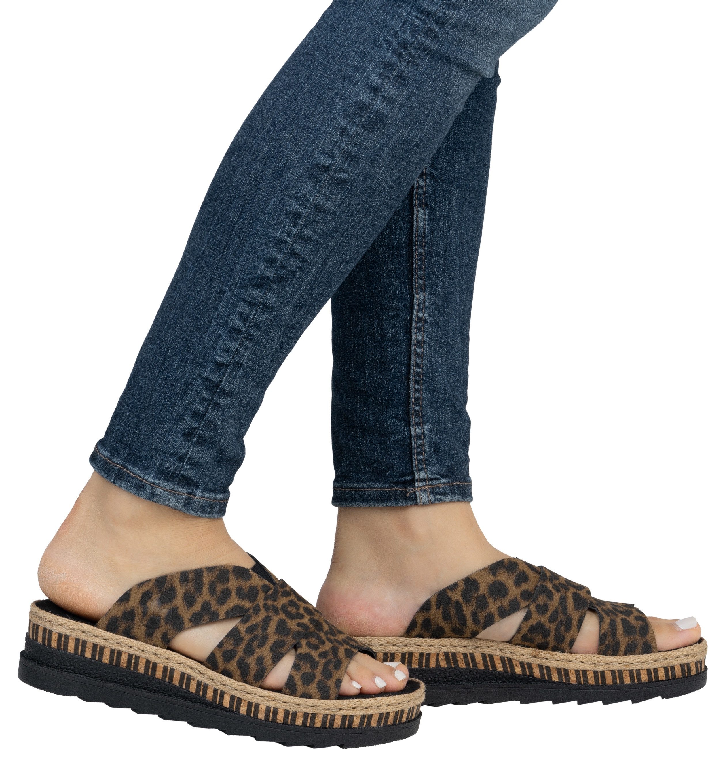 Rieker Pantolette, Keilabsatz, Sommerschuh, Schlappen mit günstig online kaufen