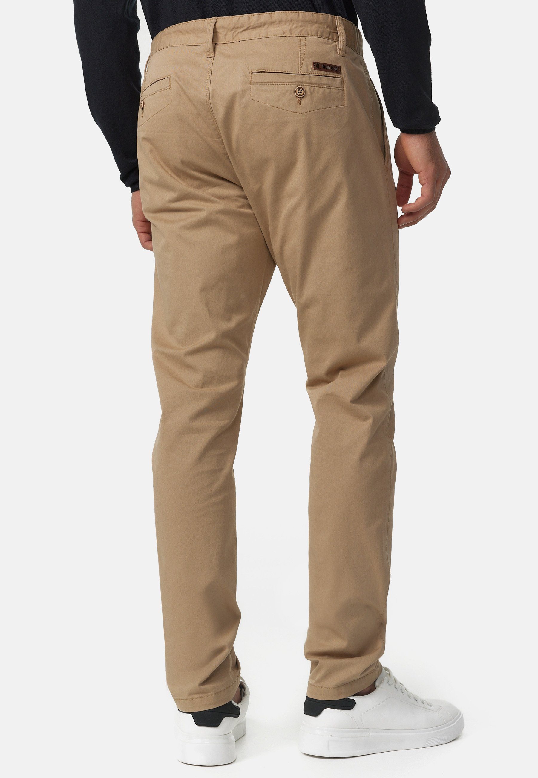 Indicode Chinohose Herren Cherry Chino Hose Herrenhose 98% Baumwolle, 2% Elasthan