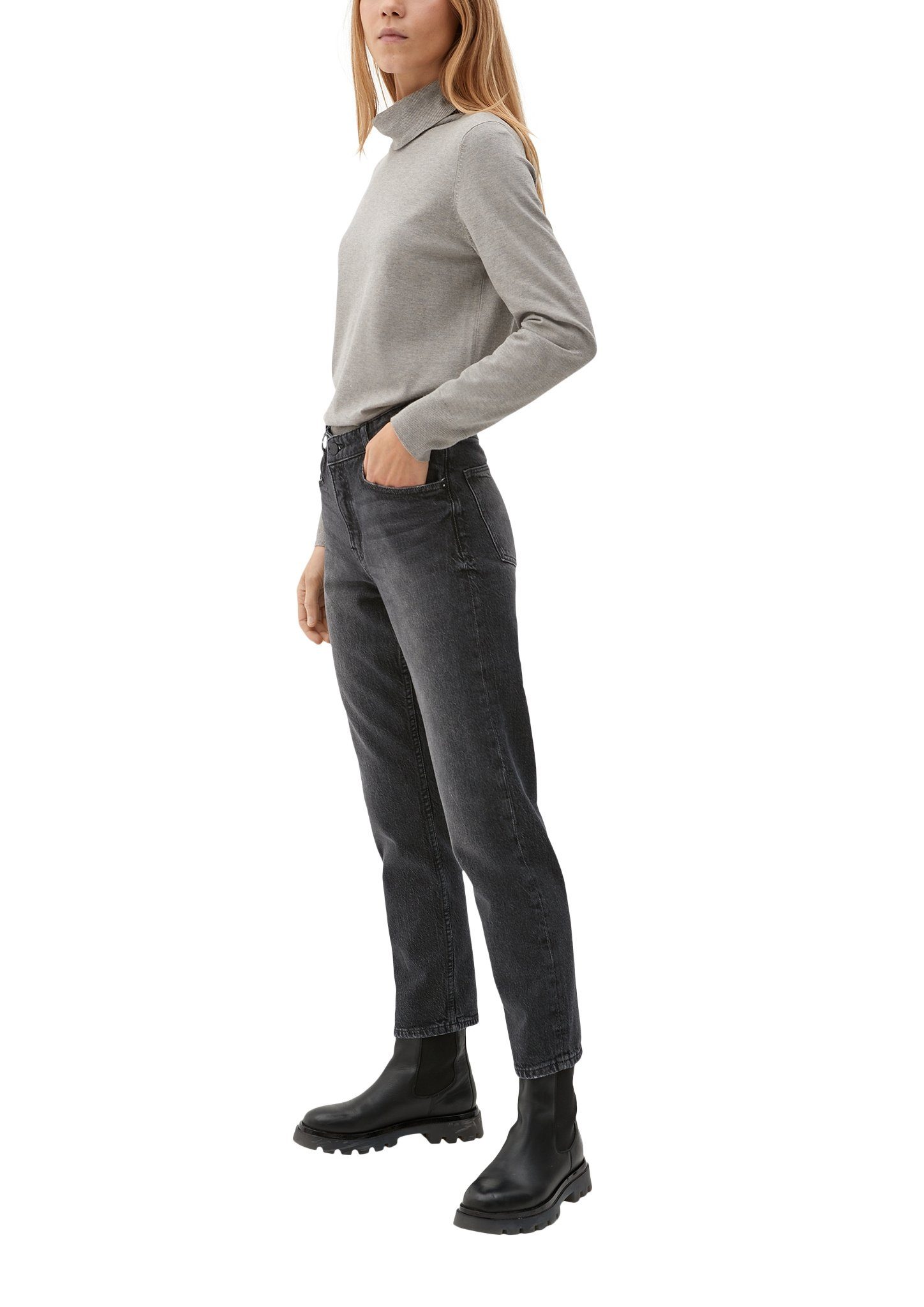 Slim grau mit s.Oliver Leg 7/8-Jeans 7/8-Jeans