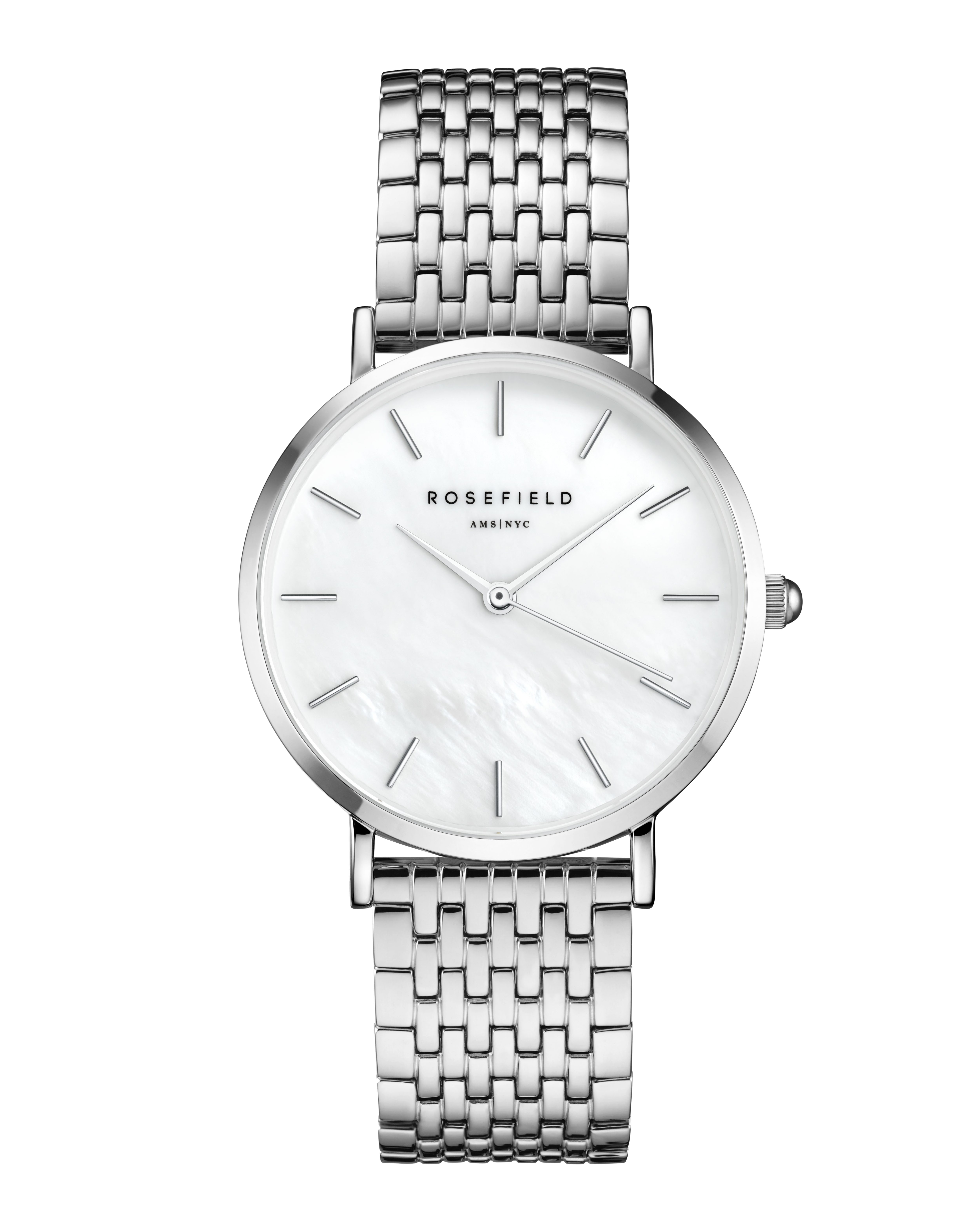 ROSEFIELD Quarzuhr ROSEFIELD Damenuhr Upper East Side 33mm Silberfarben