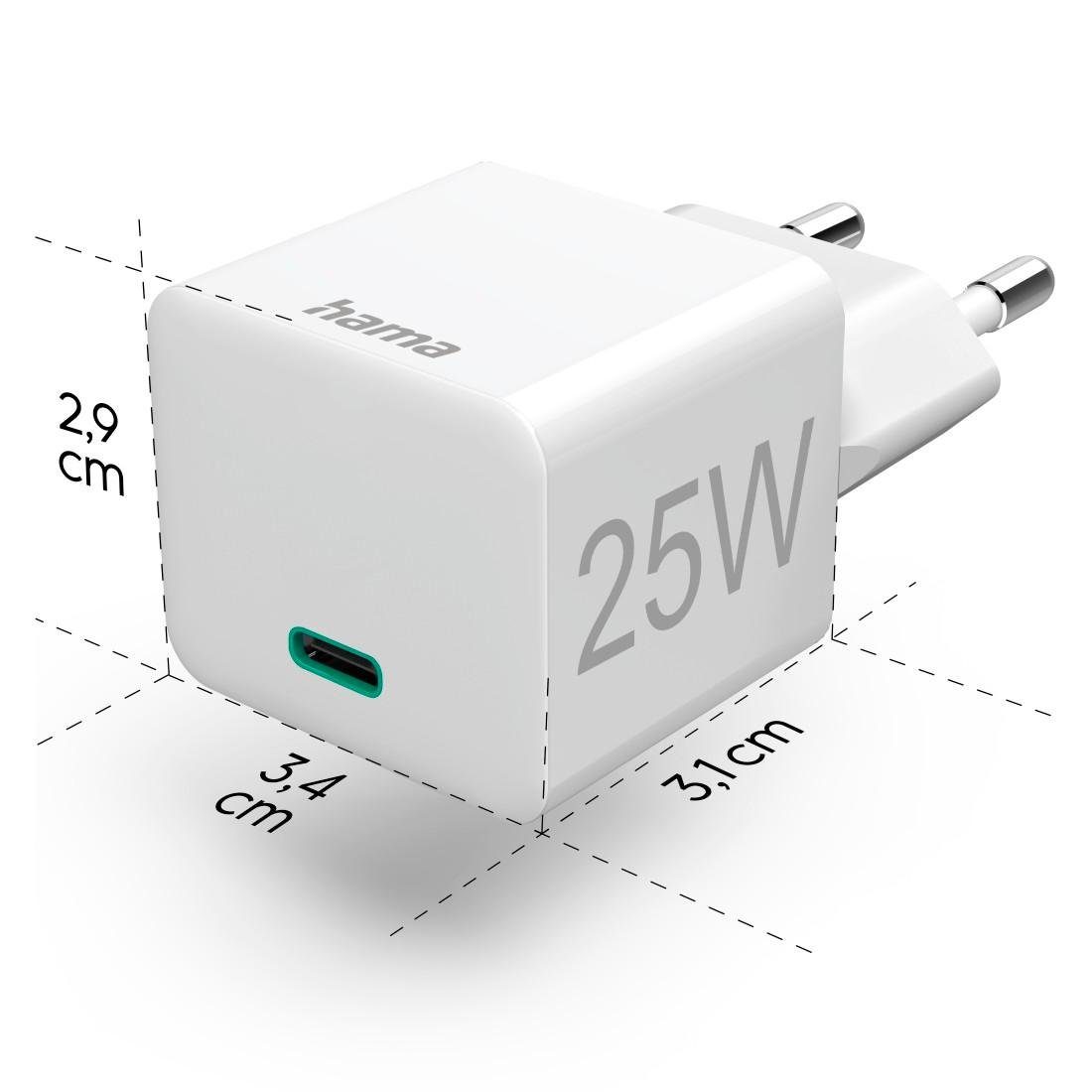USB-Ladegerät mit 20 Quick Watt, Ladegerät Hama Delivery weiß Schnellladegerät u. Charge Power