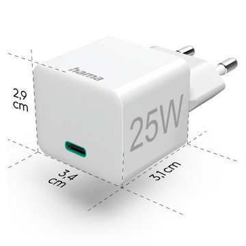 Hama Ladegerät 20 Watt, Schnellladegerät mit Power Delivery u. Quick Charge USB-Ladegerät