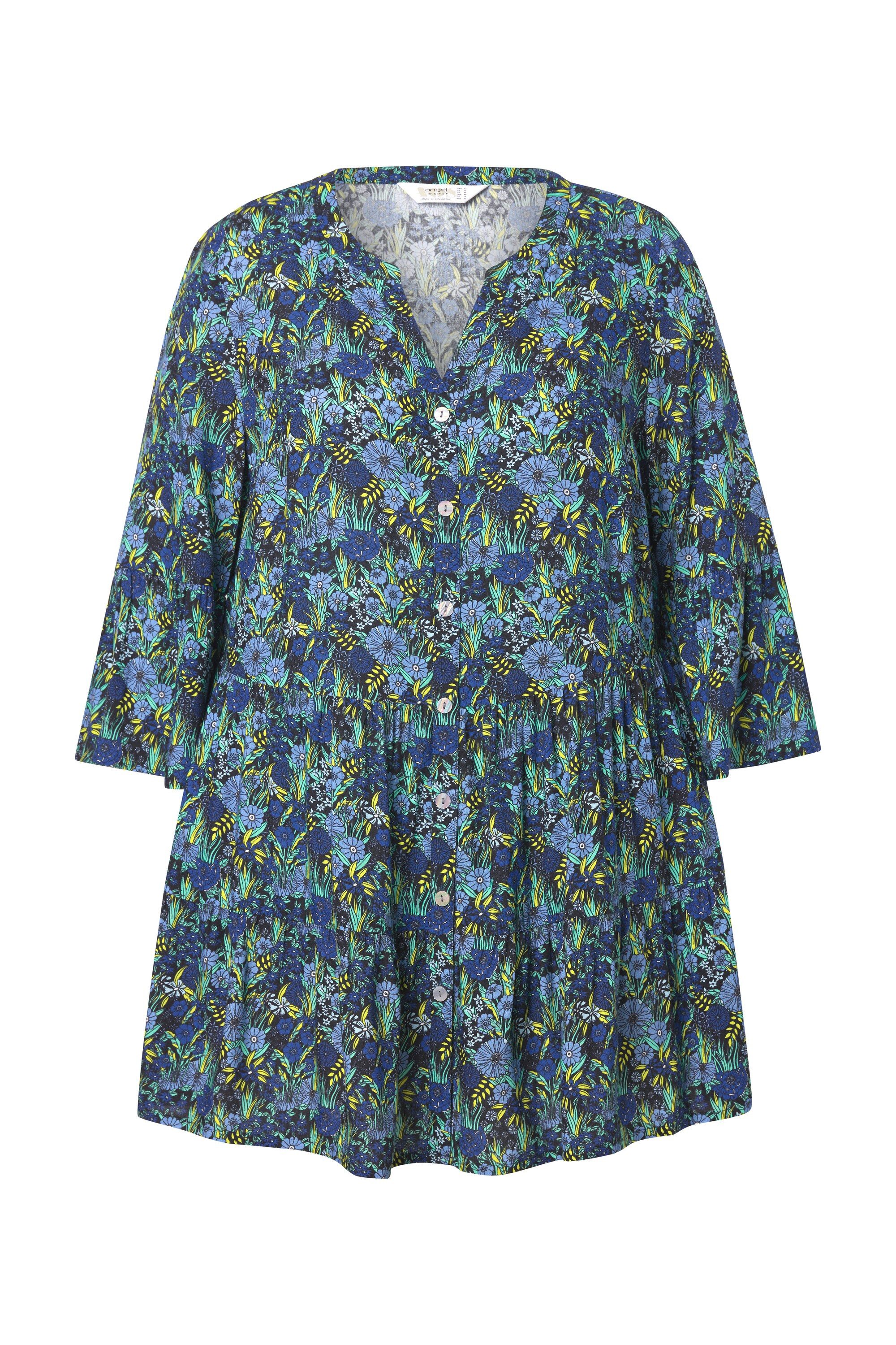 Angel of Style Hemdbluse Bluse floraler Print Volants günstig online kaufen