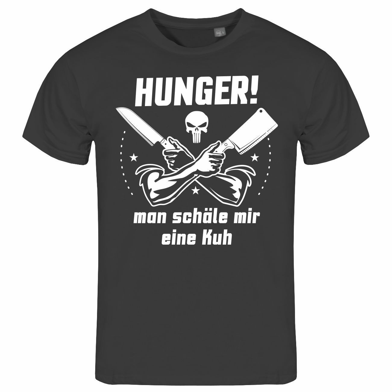 deinshirt Print-Shirt Herren T-Shirt HUNGER Man günstig online kaufen