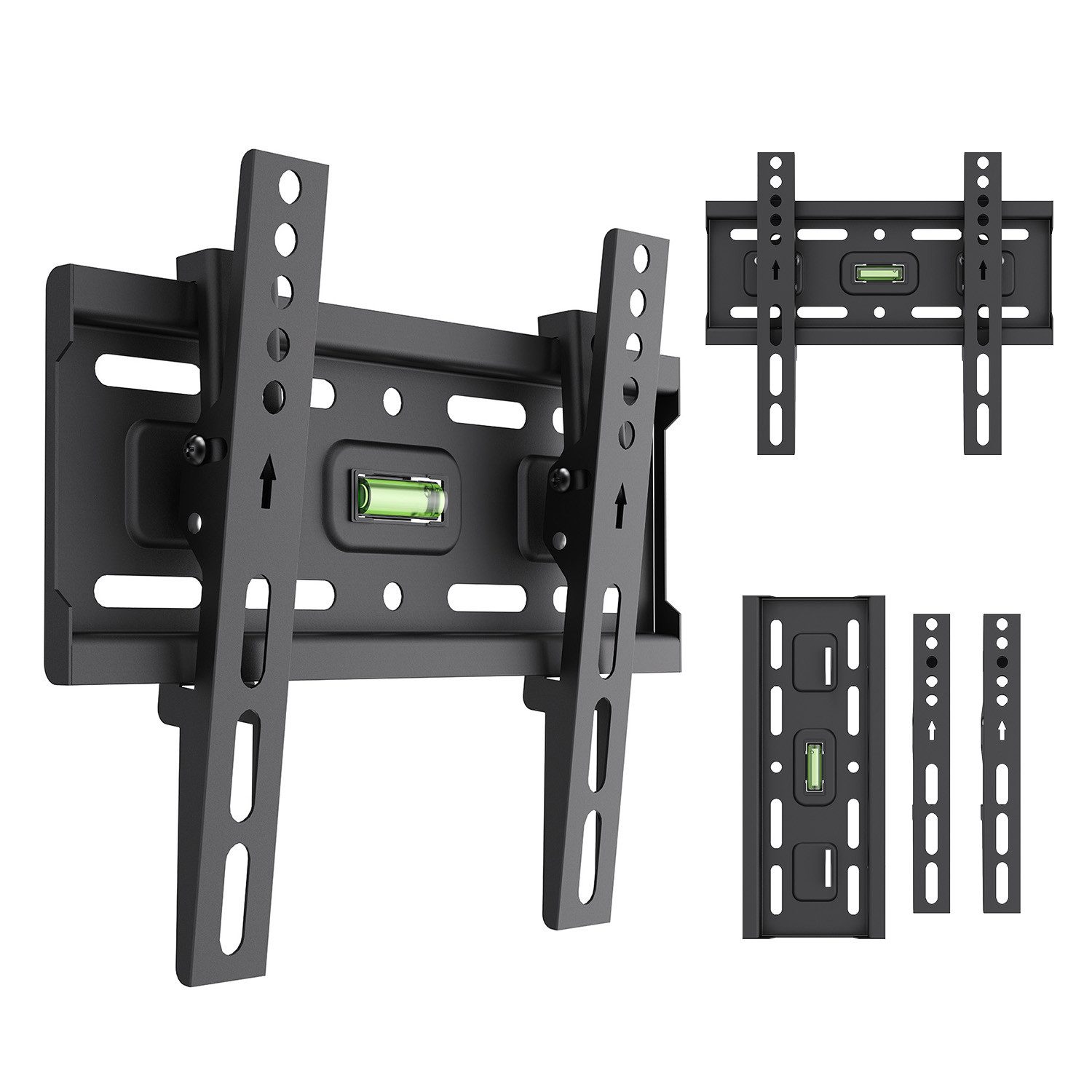 Maclean TV-Wandhalterung MC-189 für 13–43''-Geräte max. 45 kg, (bis 43 Zoll, Neigungsverstellung +2° bis -10)