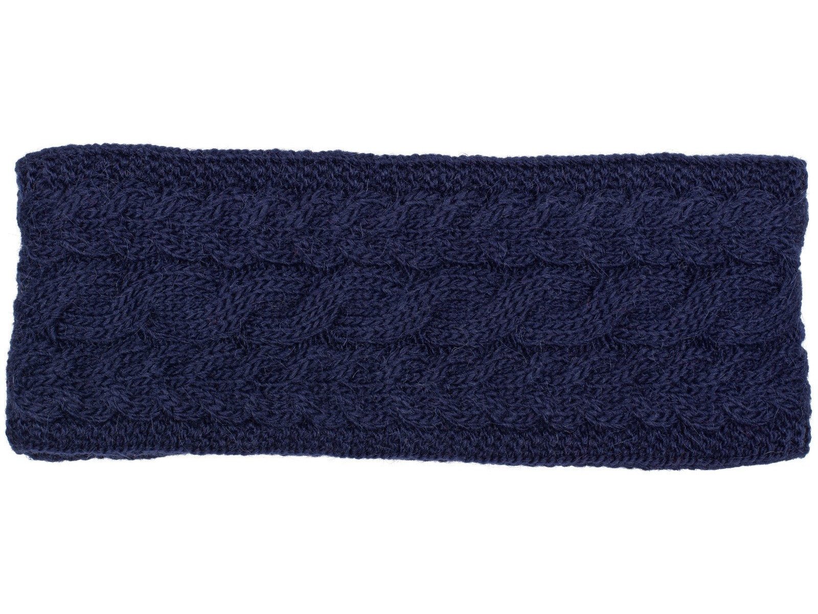 Stirnband Strick Stirnband mit Zopfmuster