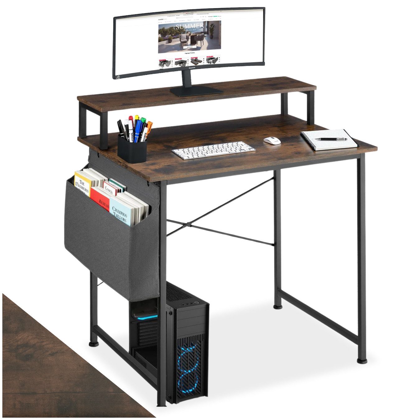 tectake Schreibtisch Everett (1-St., 1 tlg), günstig online kaufen