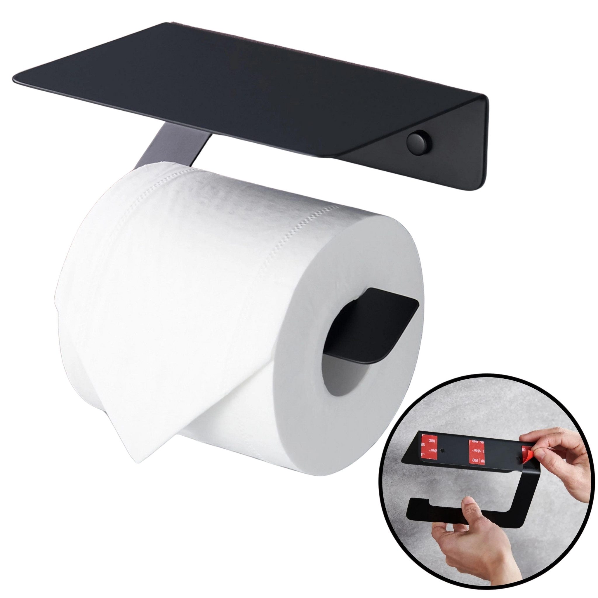 DEKAZIA Toilettenpapierhalter ohne Bohren Klopapierhalter Klorollenhalter W günstig online kaufen