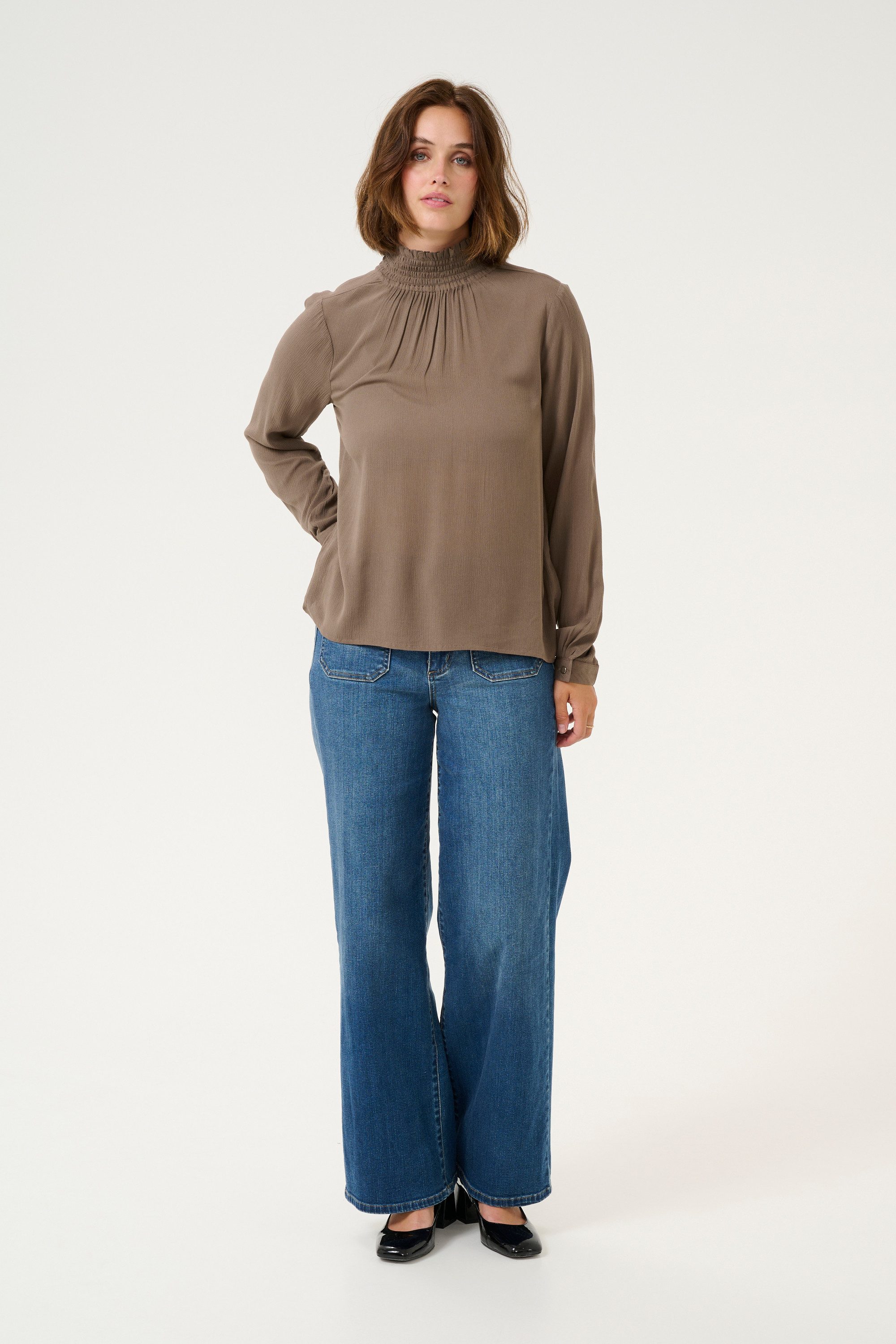 Langarmbluse Langarm-Bluse Trine