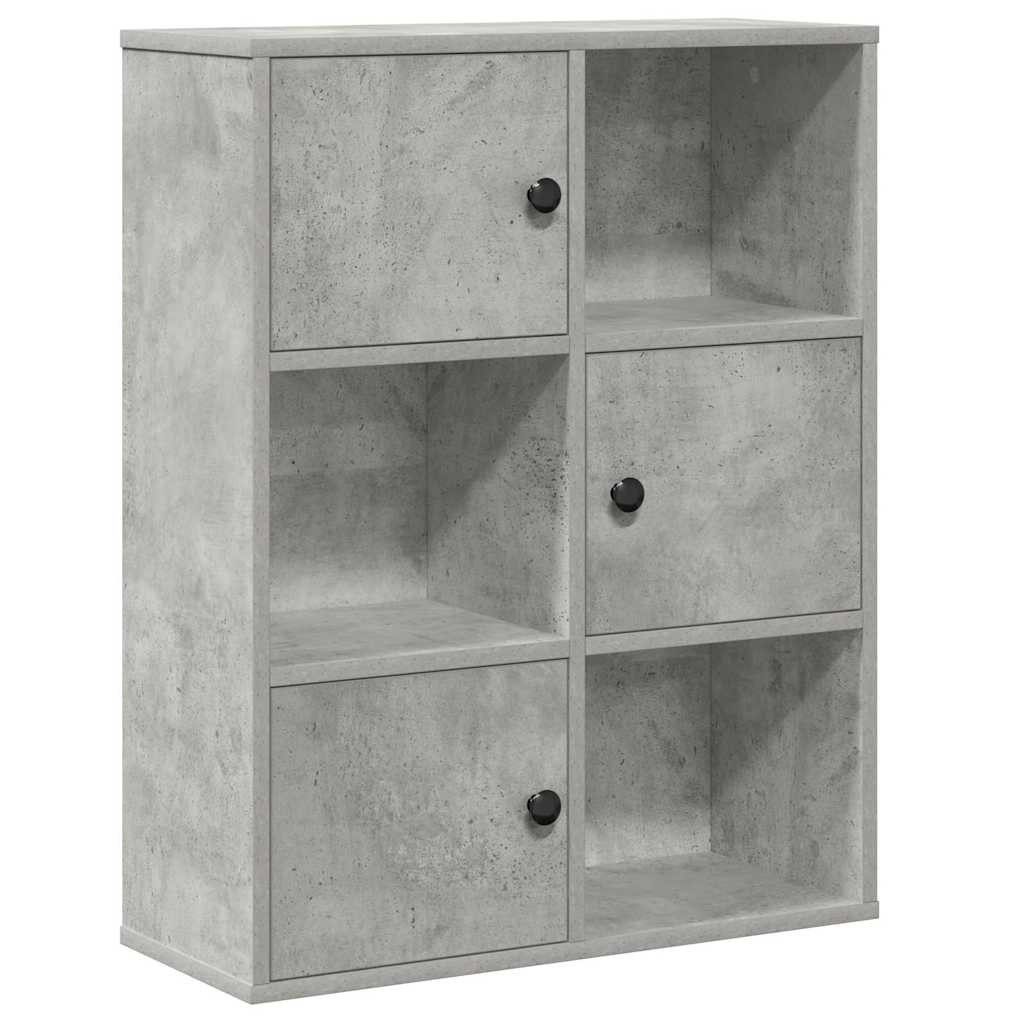 vidaXL Bücherregal Bücherregal Betongrau 60x24x76,5 cm günstig online kaufen