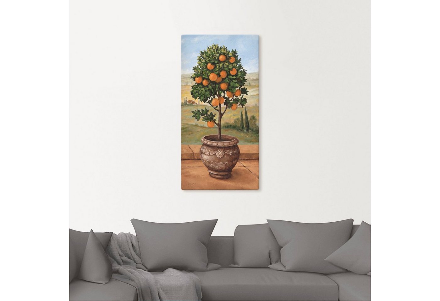 Artland Wandbild »Orangenbaum«, Bäume (1 Stück), in vielen Größen & Produktarten - Alubild / Outdoorbild für den Außenbereich, Leinwandbild, Poster, Wandaufkleber / Wandtattoo auch für Badezimmer geeignet-HomeTrends