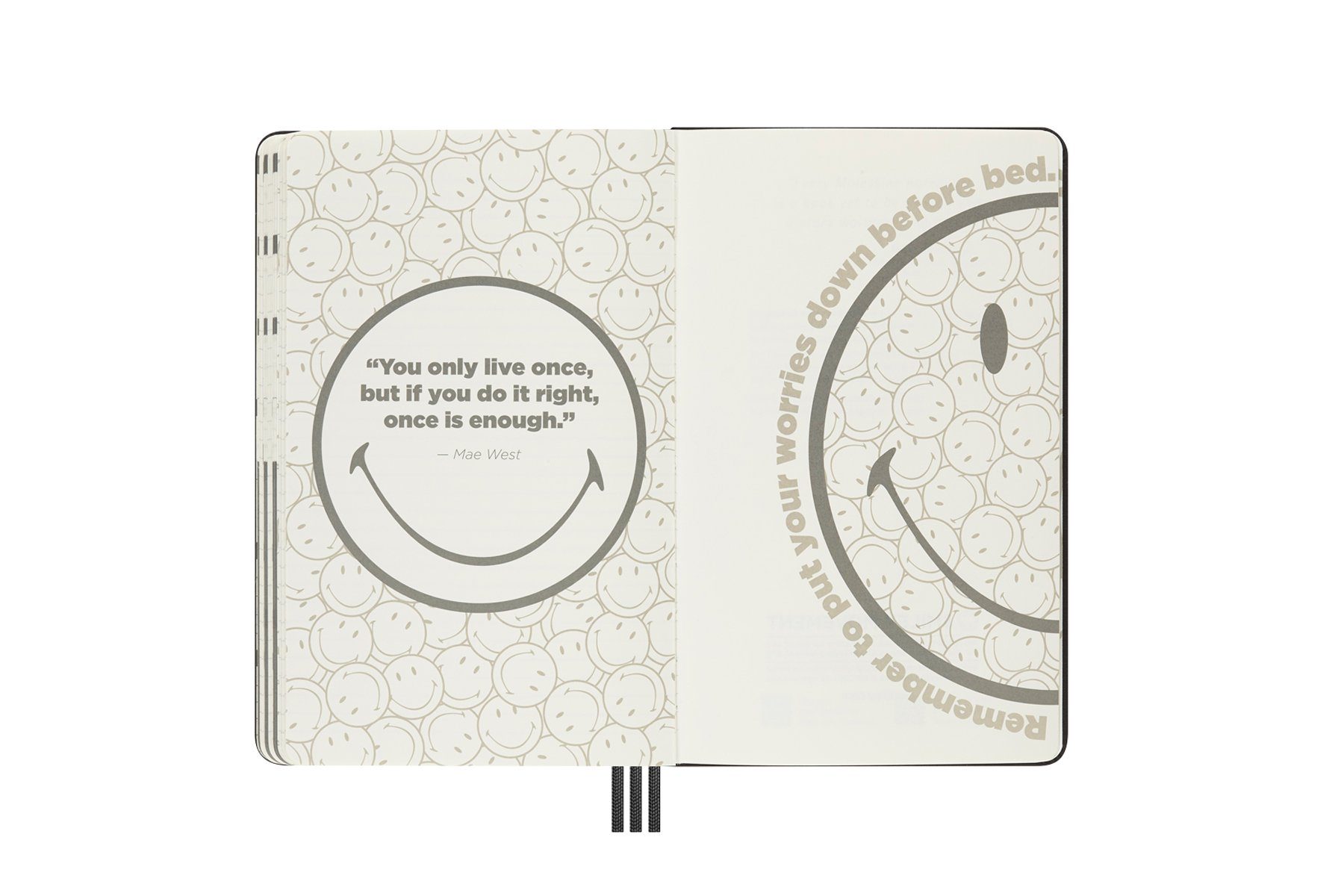 MOLESKINE Buchkalender, Kalender Logo Smiley - Sammlerbox Undatiert - Smiley - Large/A5
