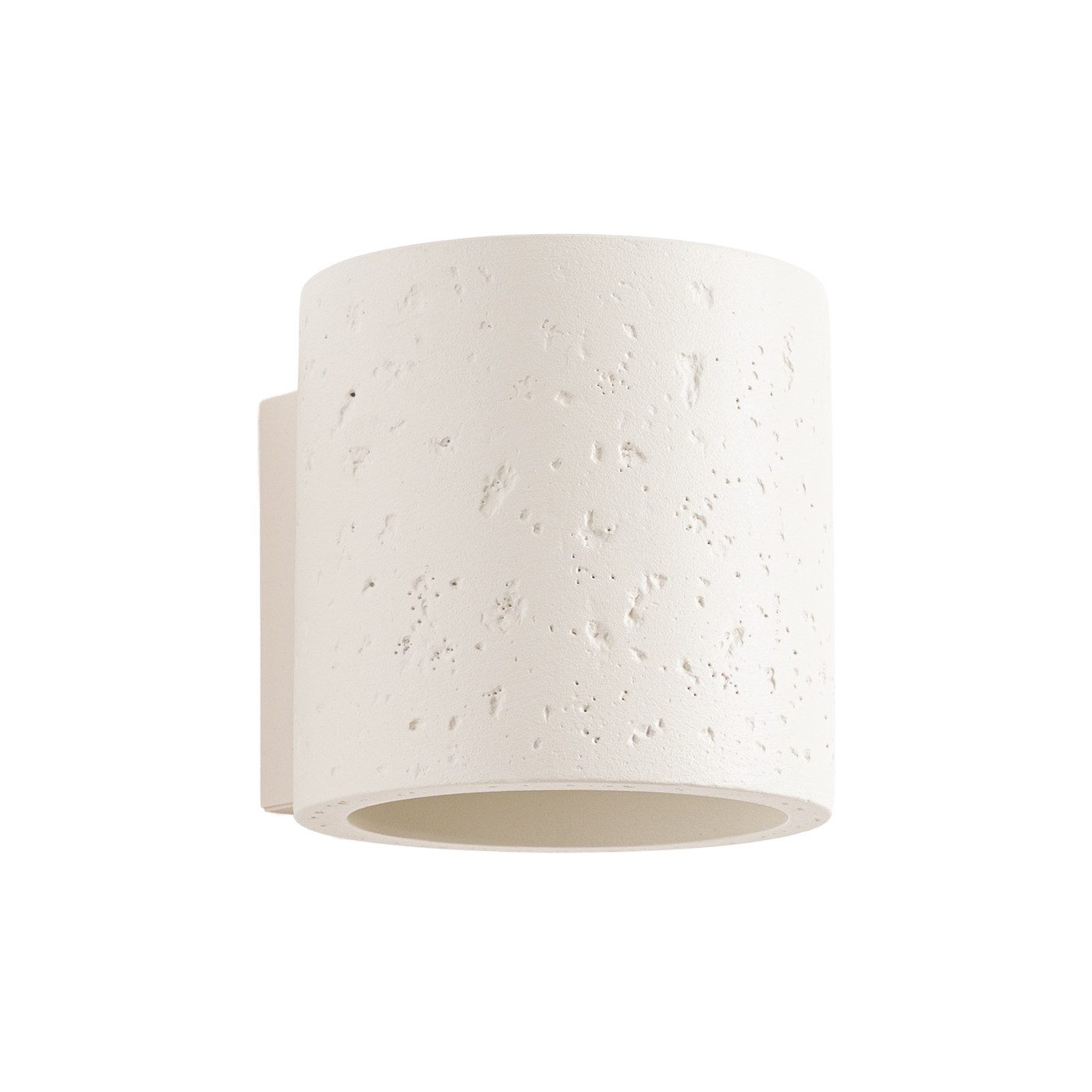 SOLLUX lighting Wandleuchte Wandleuchte Orbis Beton Beige, Nicht enthalten