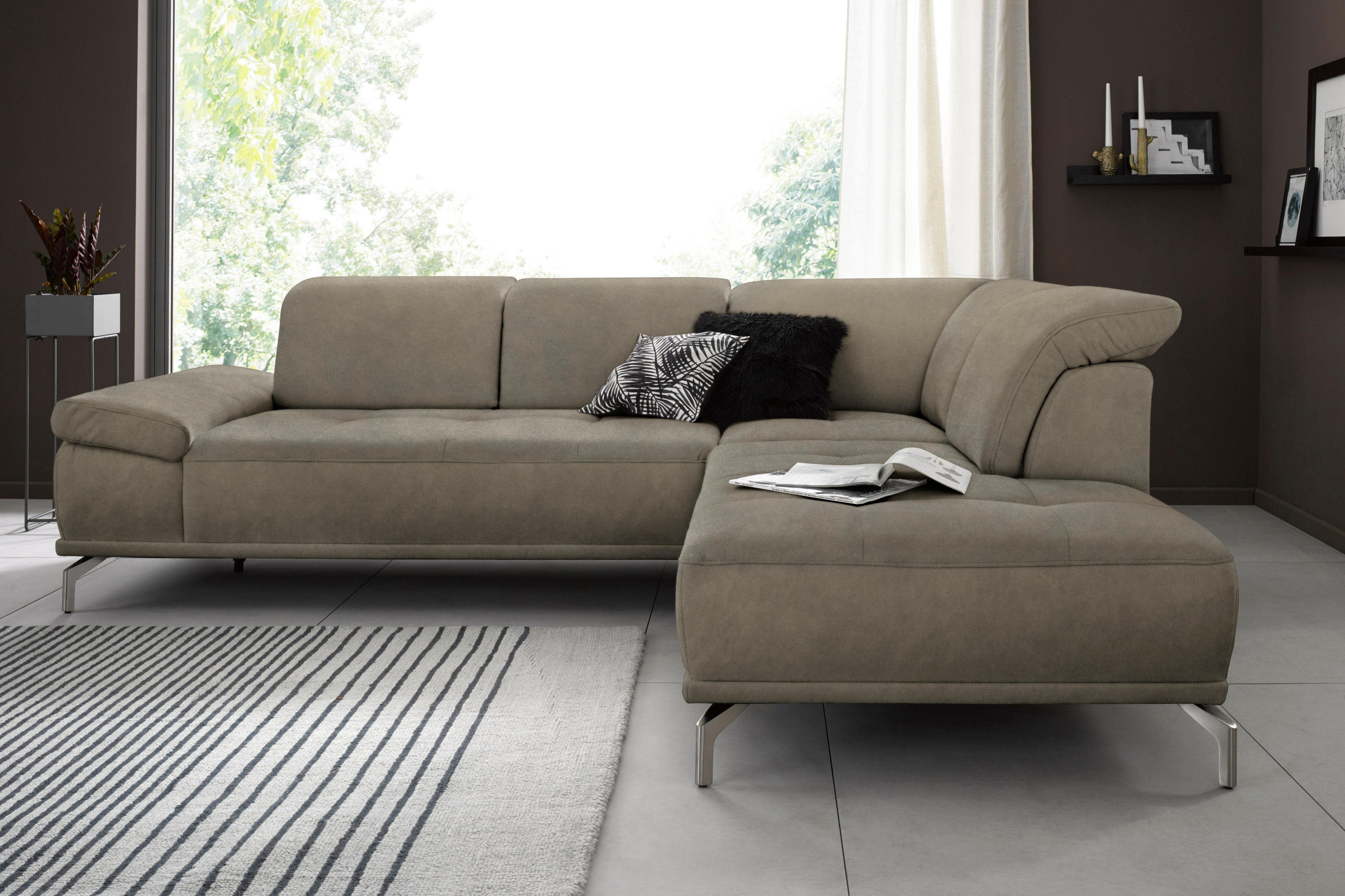 Places of Style Ecksofa "Caluna", Inkl.Sitztiefenverstellung, wahlweise mit günstig online kaufen