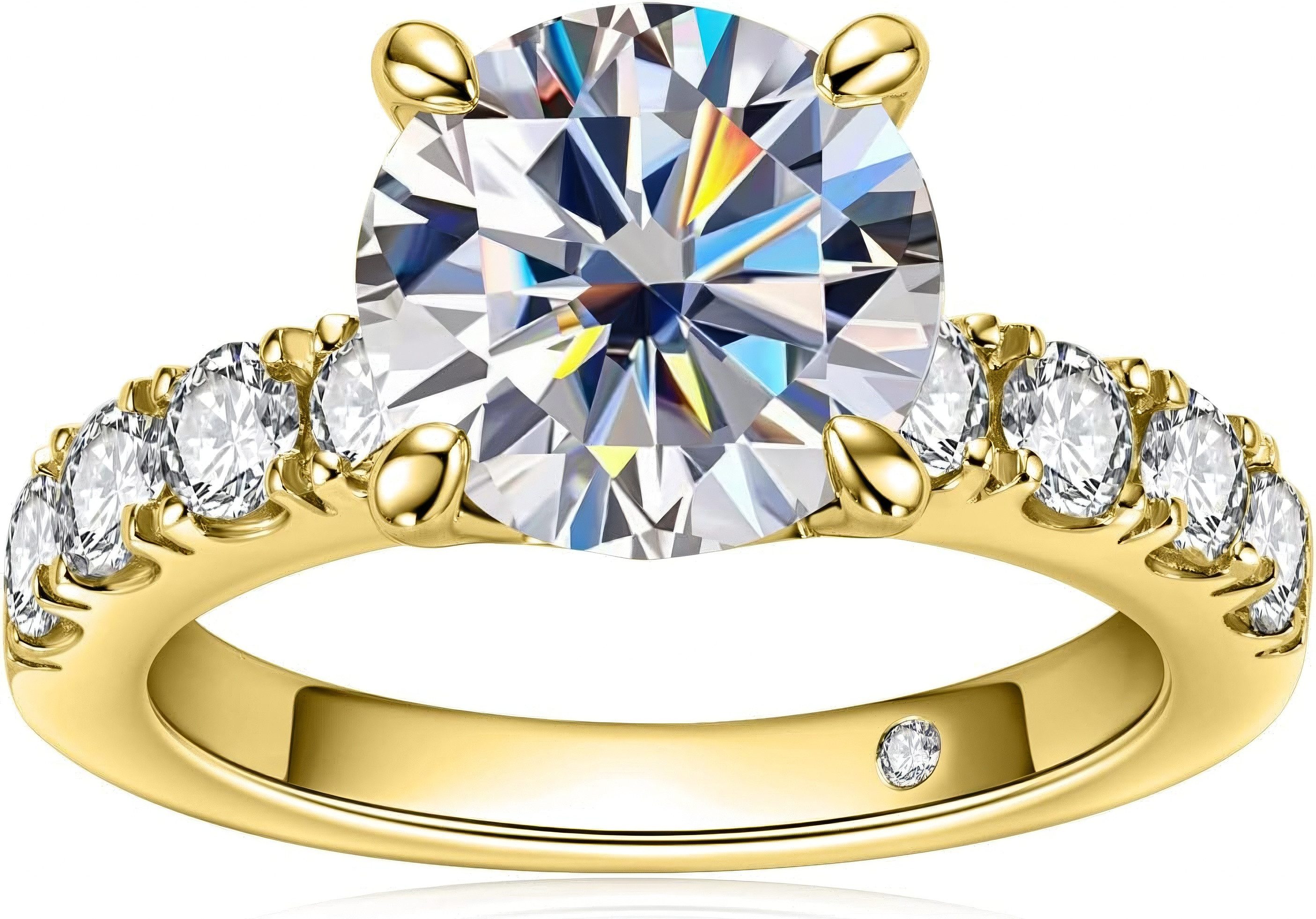 Jumpeak Diamantring Verlobungsring, Damenring aus 585er Gold, 3,5CTDiamantr günstig online kaufen