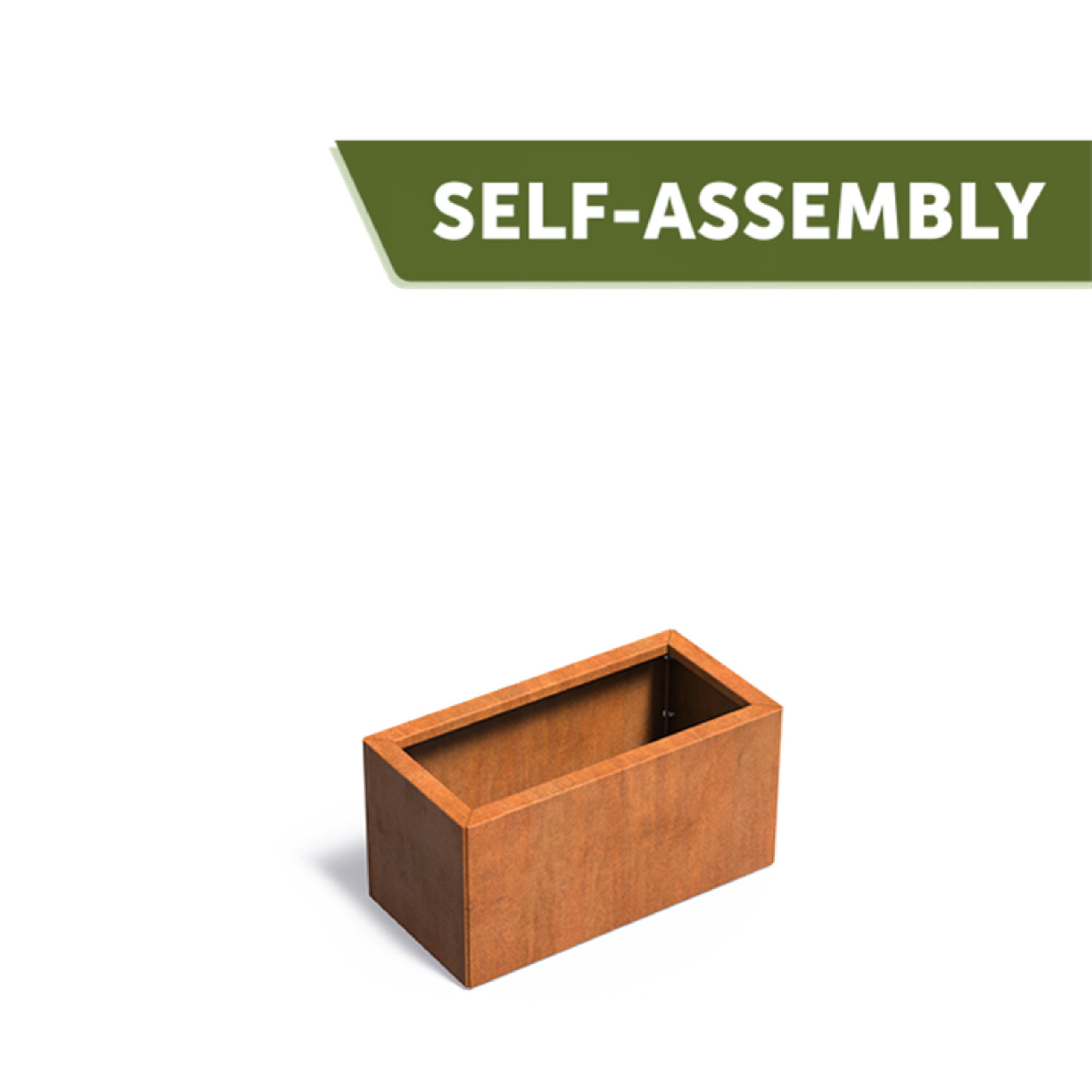 Adezz Pflanzkübel Adezz Carrez Connect ohne Boden aus Corten-Stahl Pflanzgefäß