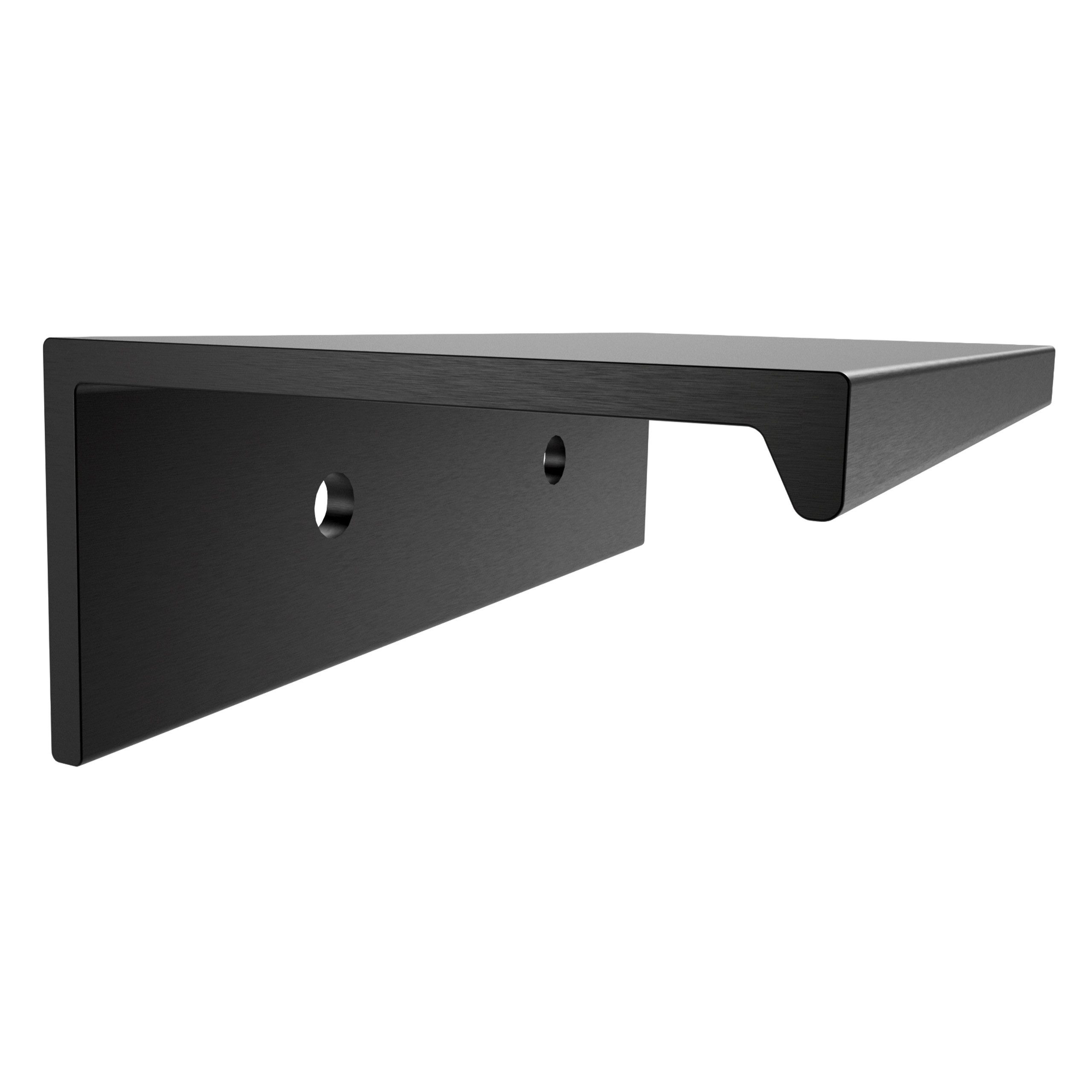 SO-TECH® Möbelgriff SEARL, Aluminium, schwarz oder Edelstahloptik (1-St), 70 mm, schwarz eloxiert gebürstet