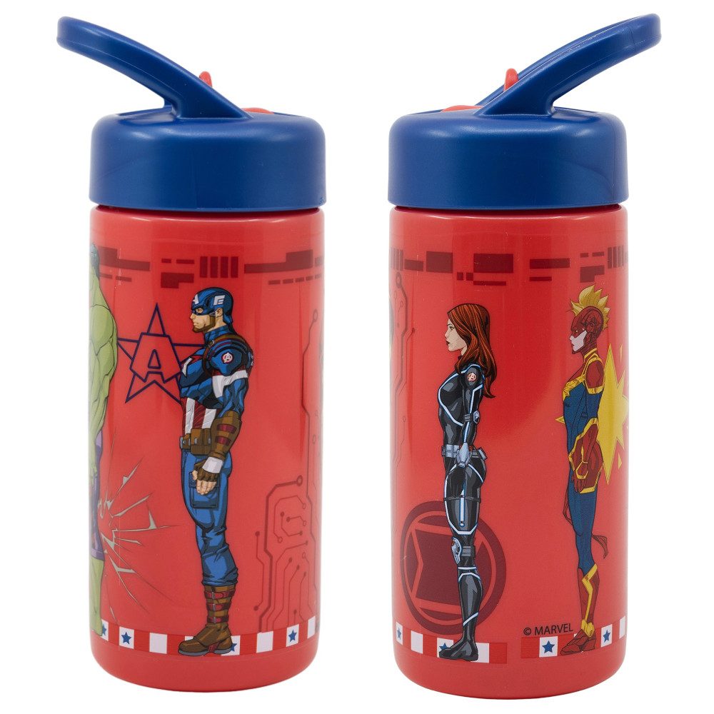 MARVEL Trinkflasche Marvel Avengers Kinder Wasserflasche Flasche 410 ml
