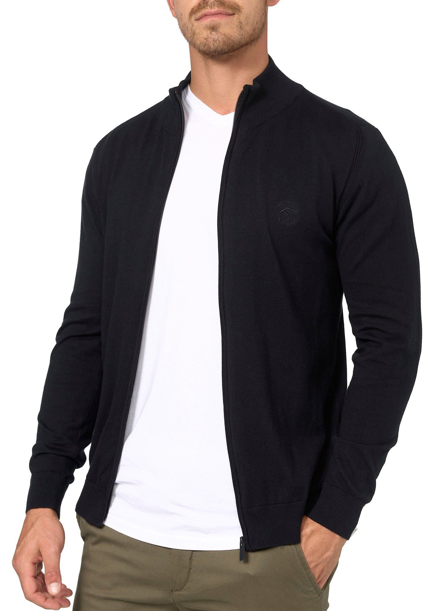 Indicode Black Strickjacke Tinos