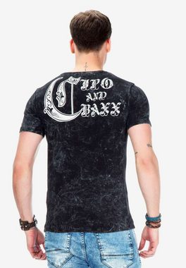 Cipo & Baxx T-Shirt mit stylischen Printmotiven