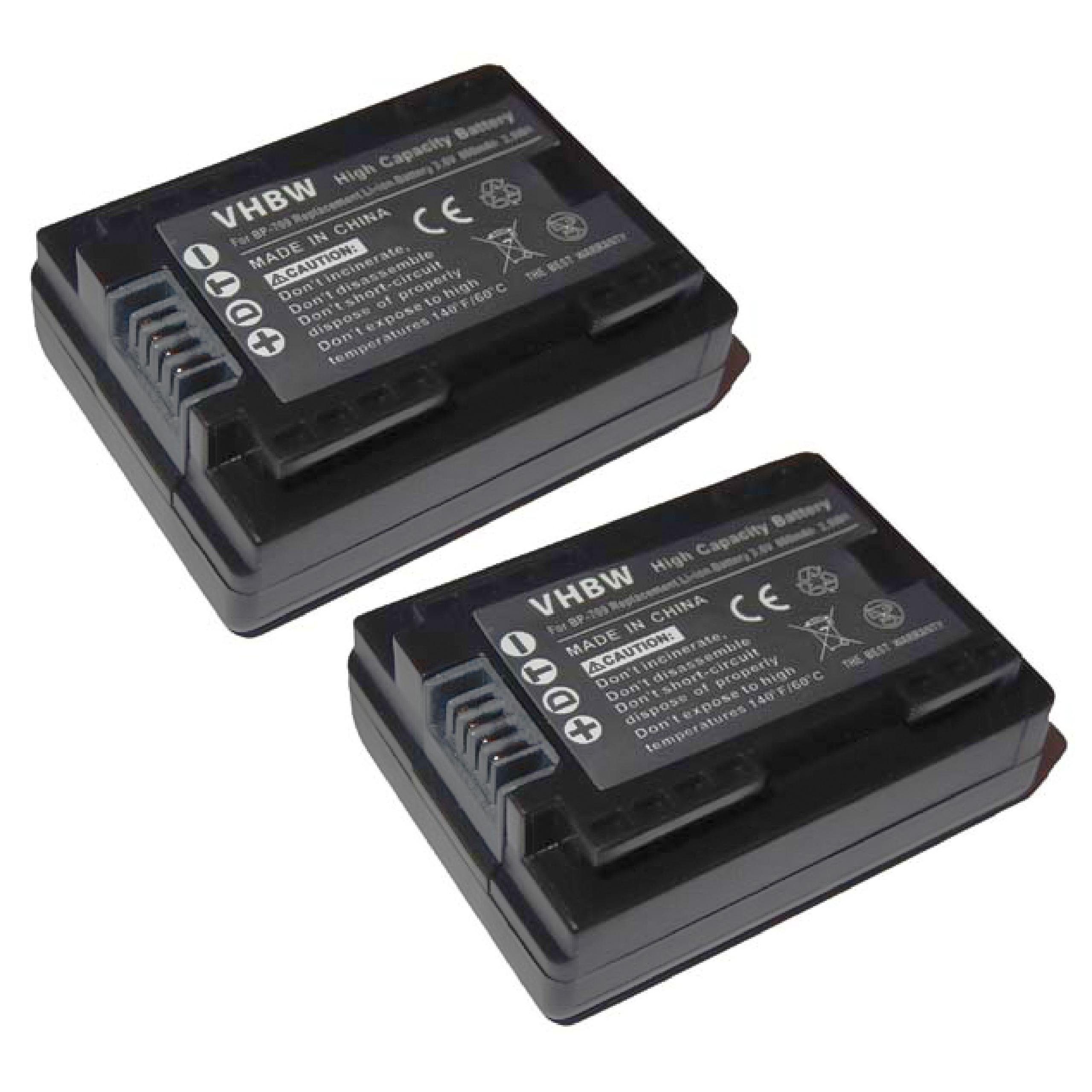 vhbw passend für Canon Legria HF M52, HF M56, HF M506, HF R36, HF R306, HF Kamera-Akku 800 mAh