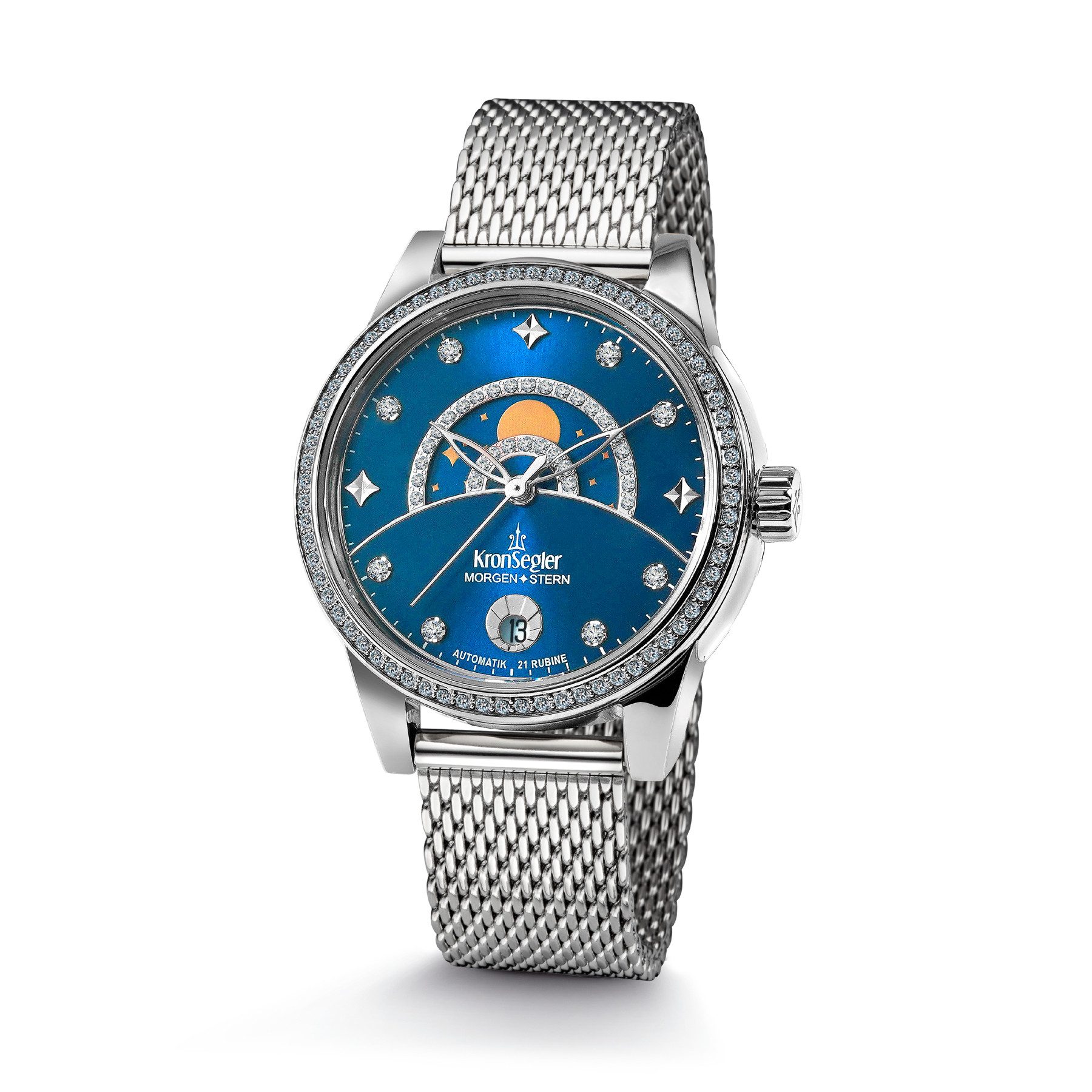 Kronsegler Automatikuhr Morgenstern Damenuhr, mit kratzfestem günstig online kaufen