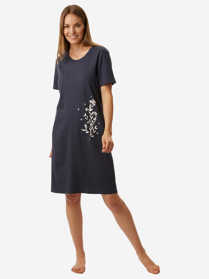 uncover by SCHIESSER Nachthemd Nightwear - kurzarm Schlafkleid, Nachtkleid, Schlafhemd