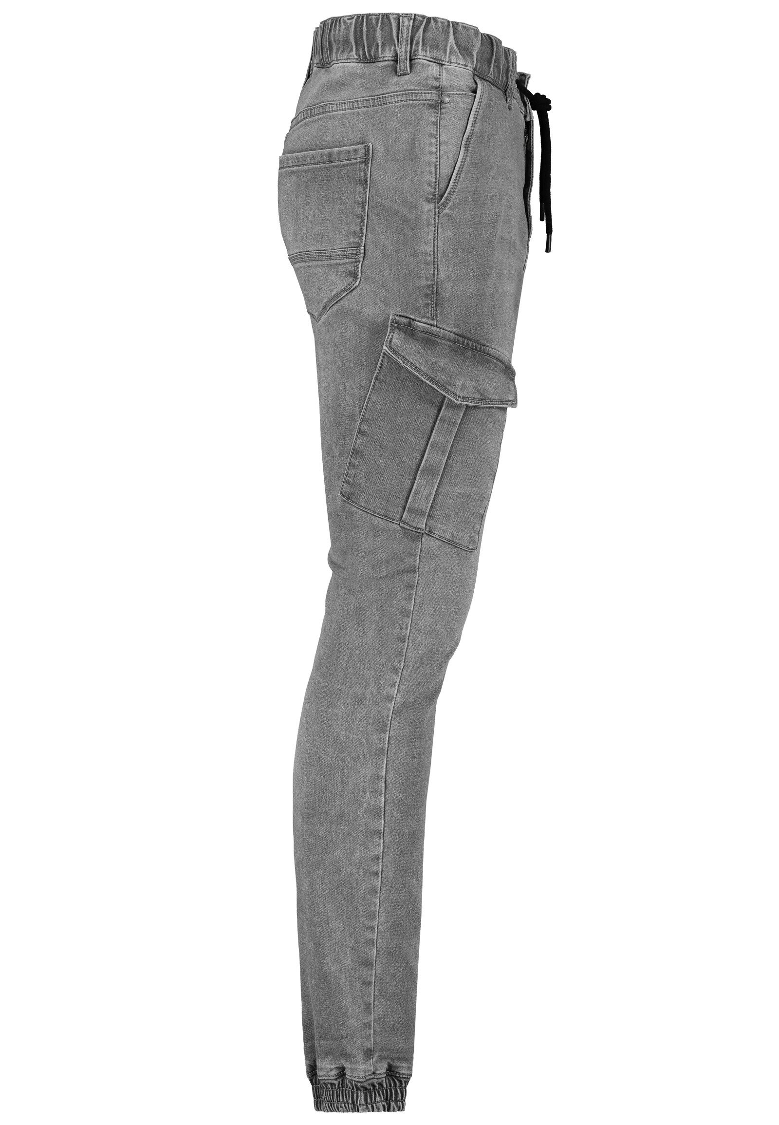 SUBLEVEL Regular-fit-Jeans Jogging Jeans mit Seitentaschen und Kordelzug Jo günstig online kaufen