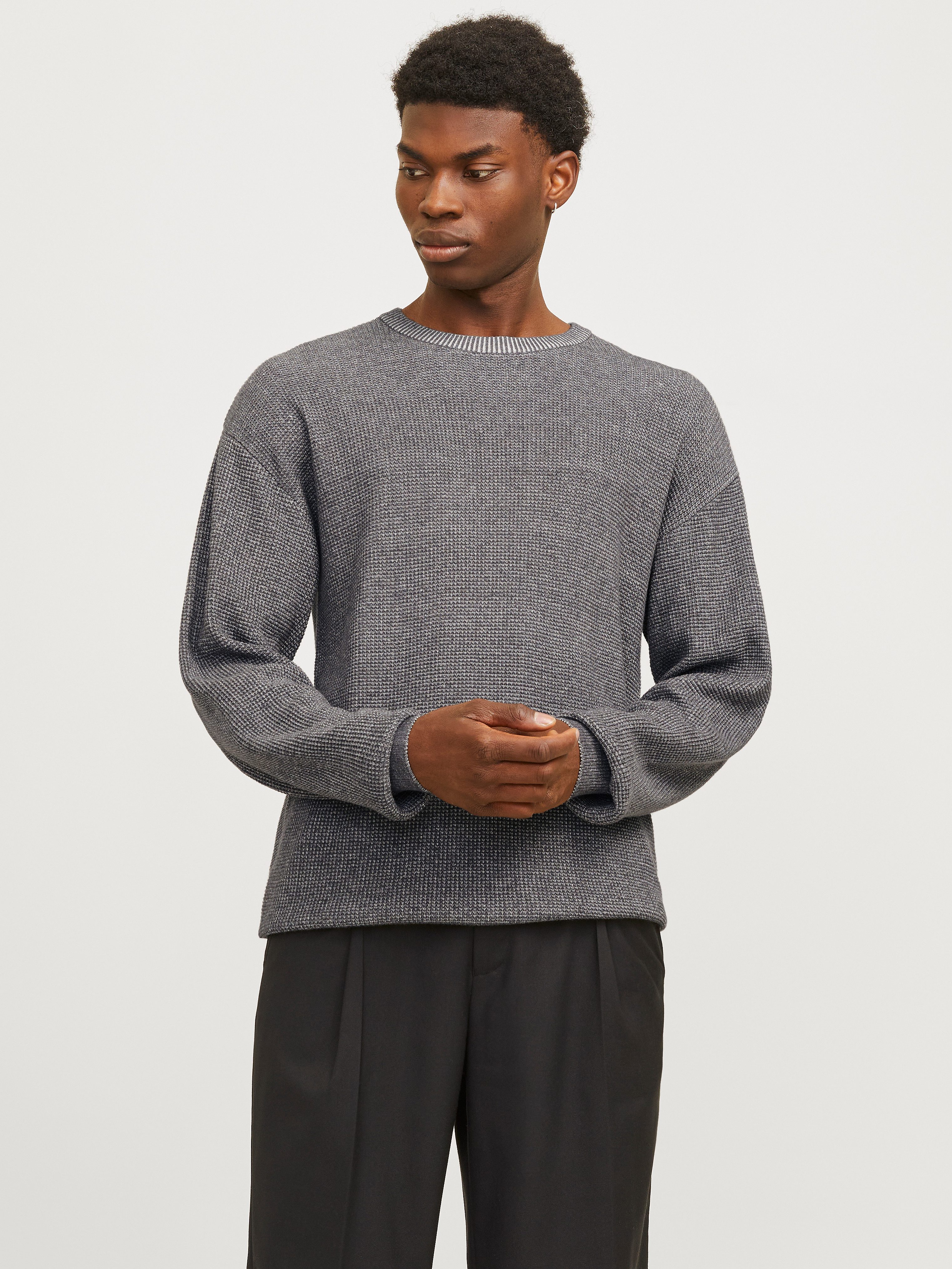 Jack & Jones Strickpullover JJWALTER KNIT RELAXED CREW NECK günstig online kaufen