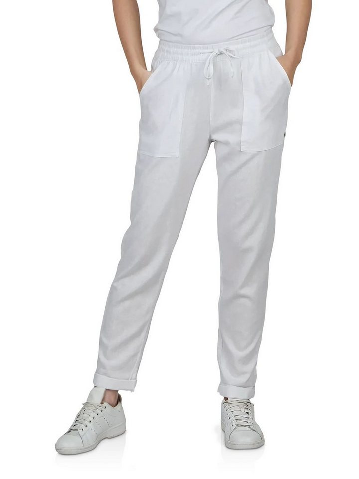 DENIMFY Chinohose Damen Leinenhose DFLinda Regular Fit Sommer Freizeithose mit Taschen