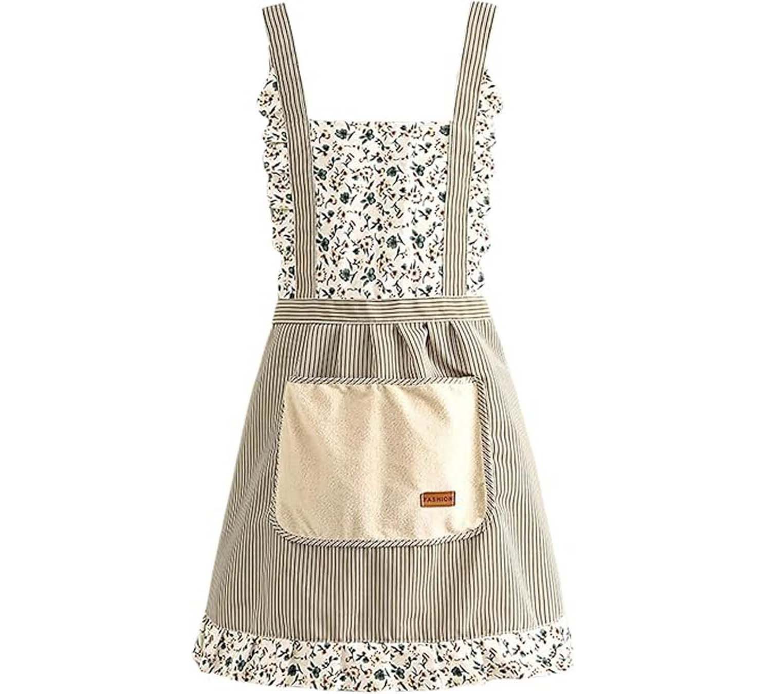 Agger Kochschürze 1 Stück Schürze mit Taschen, Verstellbare Küchen Schürze
