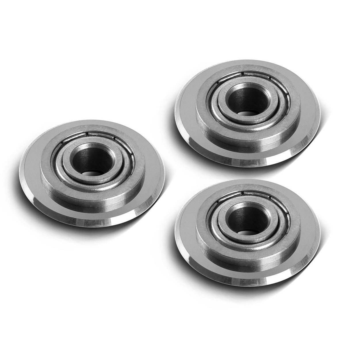 STAHLWERK manueller Fliesenschneider 3 x Universal Fliesenschneidrad 22 x 6 x 6 mm 14 mm Schneidleistung, Set, 1-tlg., Set, perfekte Schneidleistung