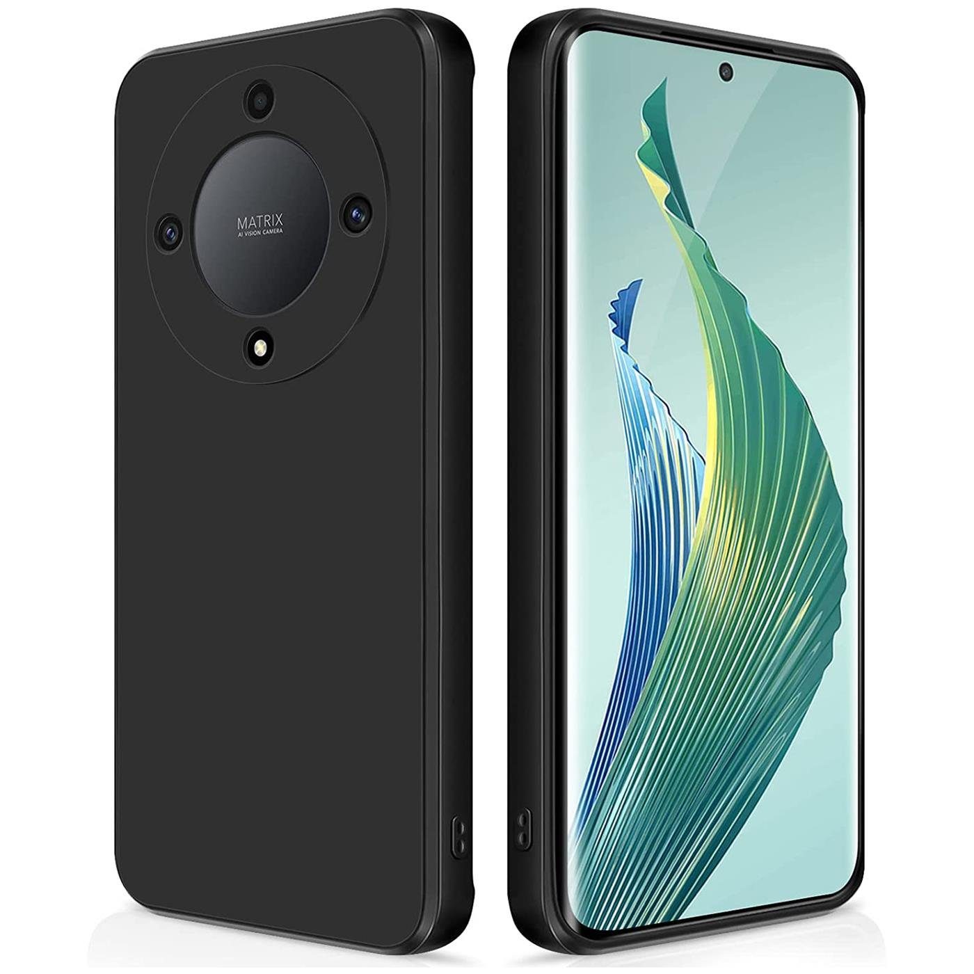 CoolGadget Handyhülle Black Series Handy Hülle für Honor Magic 5 Lite 6,67 Zoll, Edle Silikon Schlicht Robust Schutzhülle für Honor Magic5 Lite Hülle