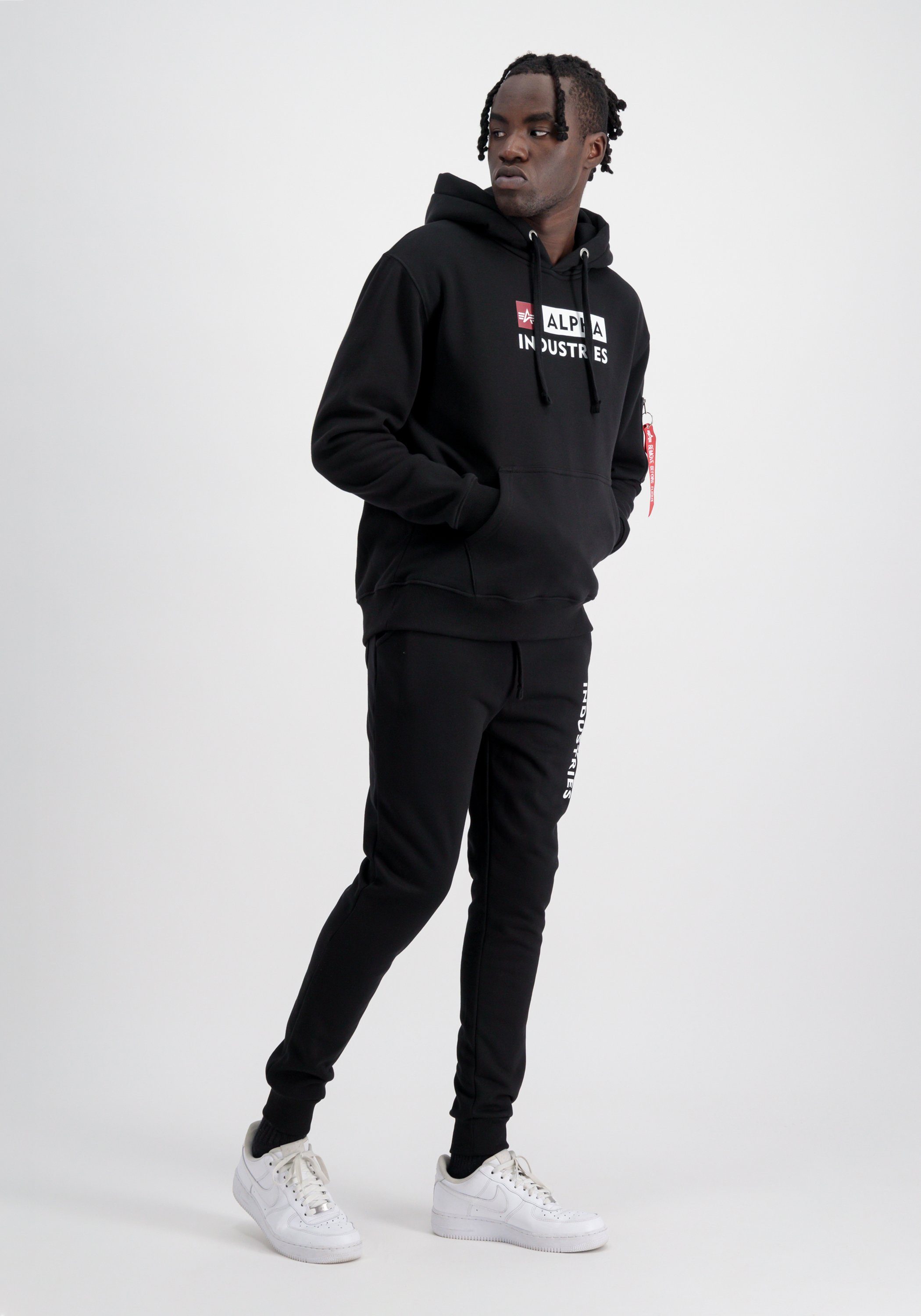 - Hoodies Hoodie Alpha Alpha Industries Alpha black Men Hoody Industries Block-Logo