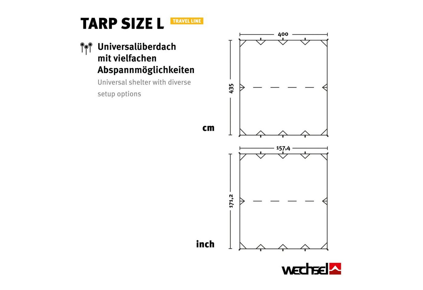 Thumbnail - Wechsel Sonnensegel Tarp L Travel Line Camping Sonnensegel, Vor Zelt Dach Plane Regenschutz