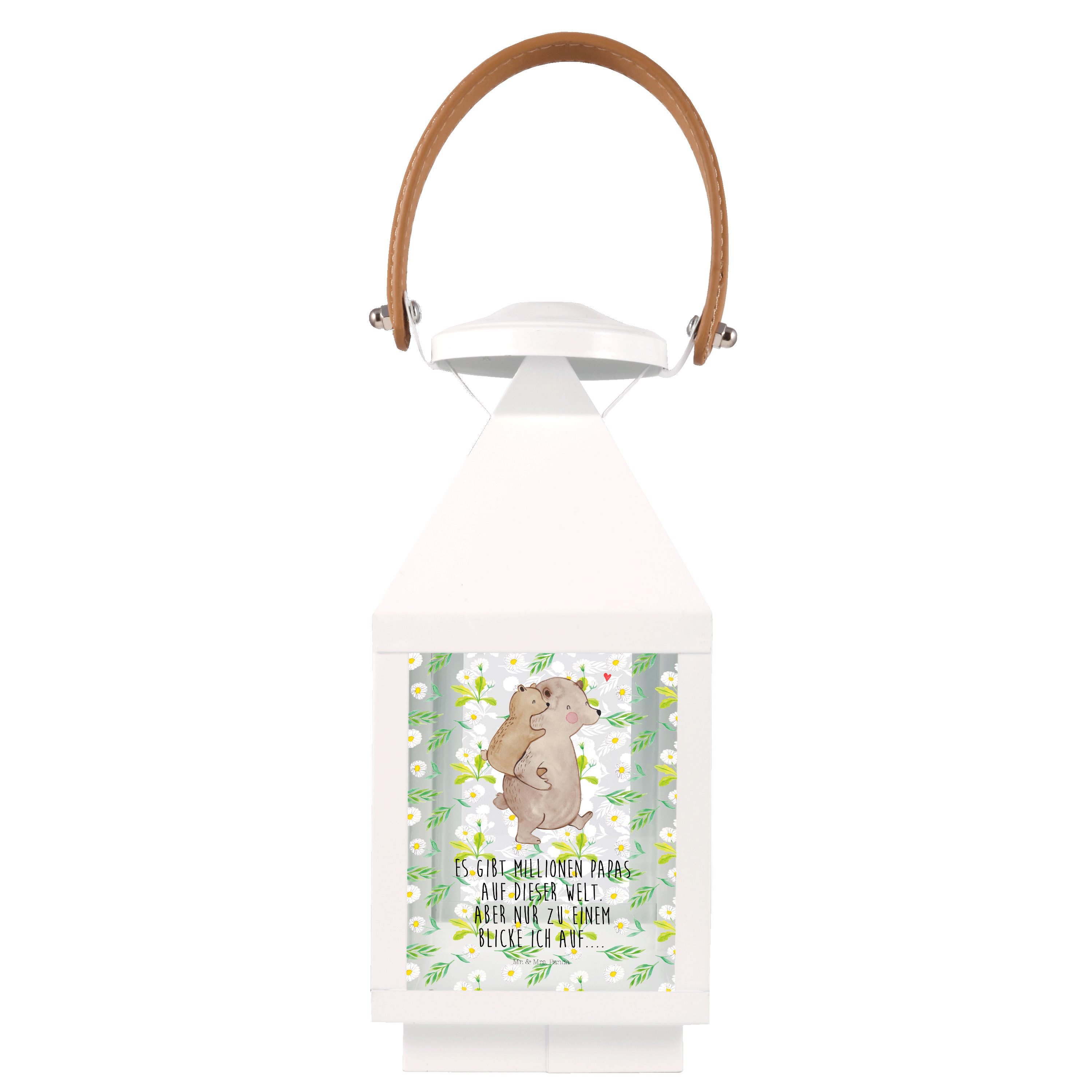 Mr. & Mrs. Panda Gartenleuchte Papa Bär - Transparent - Geschenk, Bruder, Onkel, Gartendekoration, V