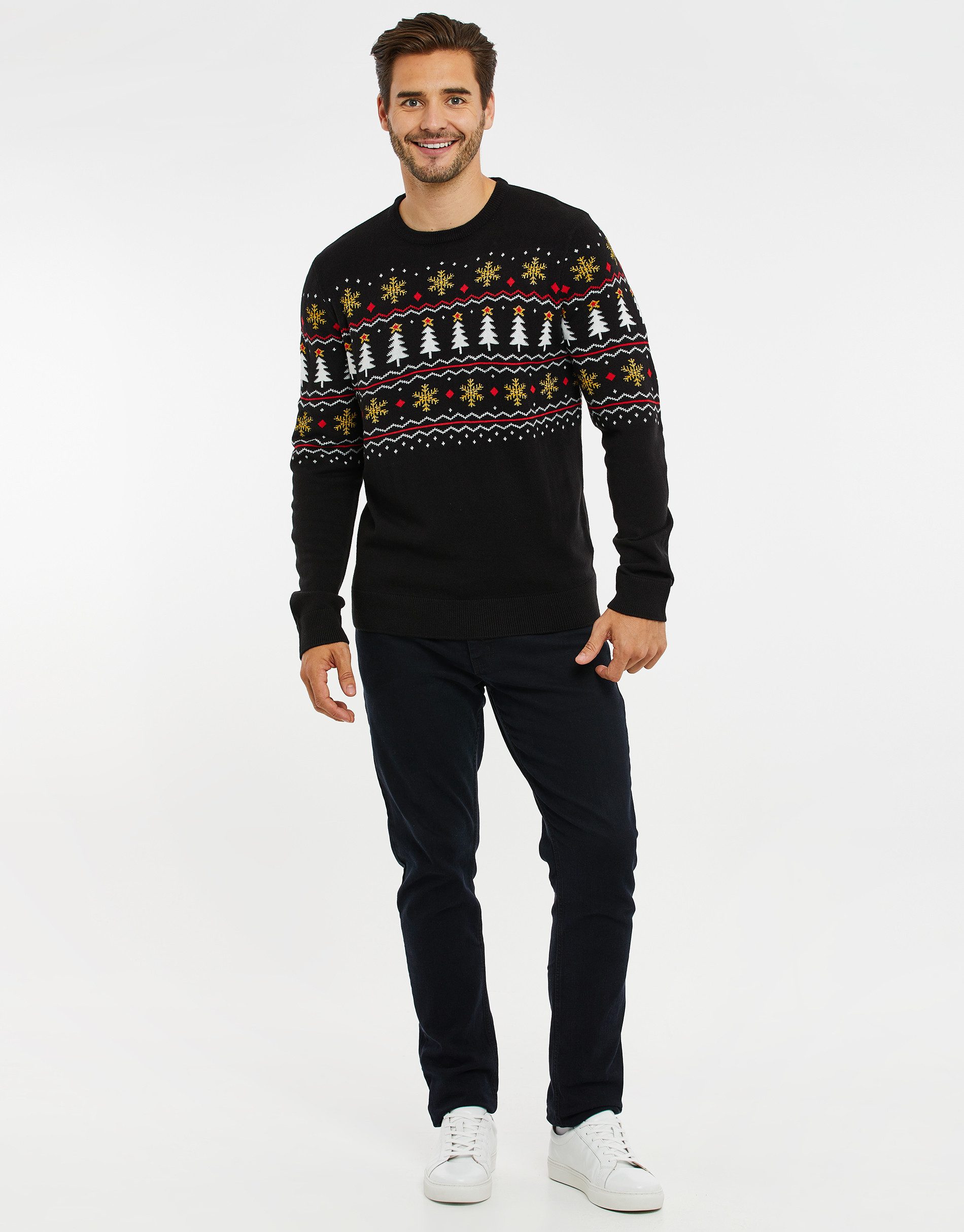 Threadbare Rundhalspullover THB Mens Christmas Jumper günstig online kaufen