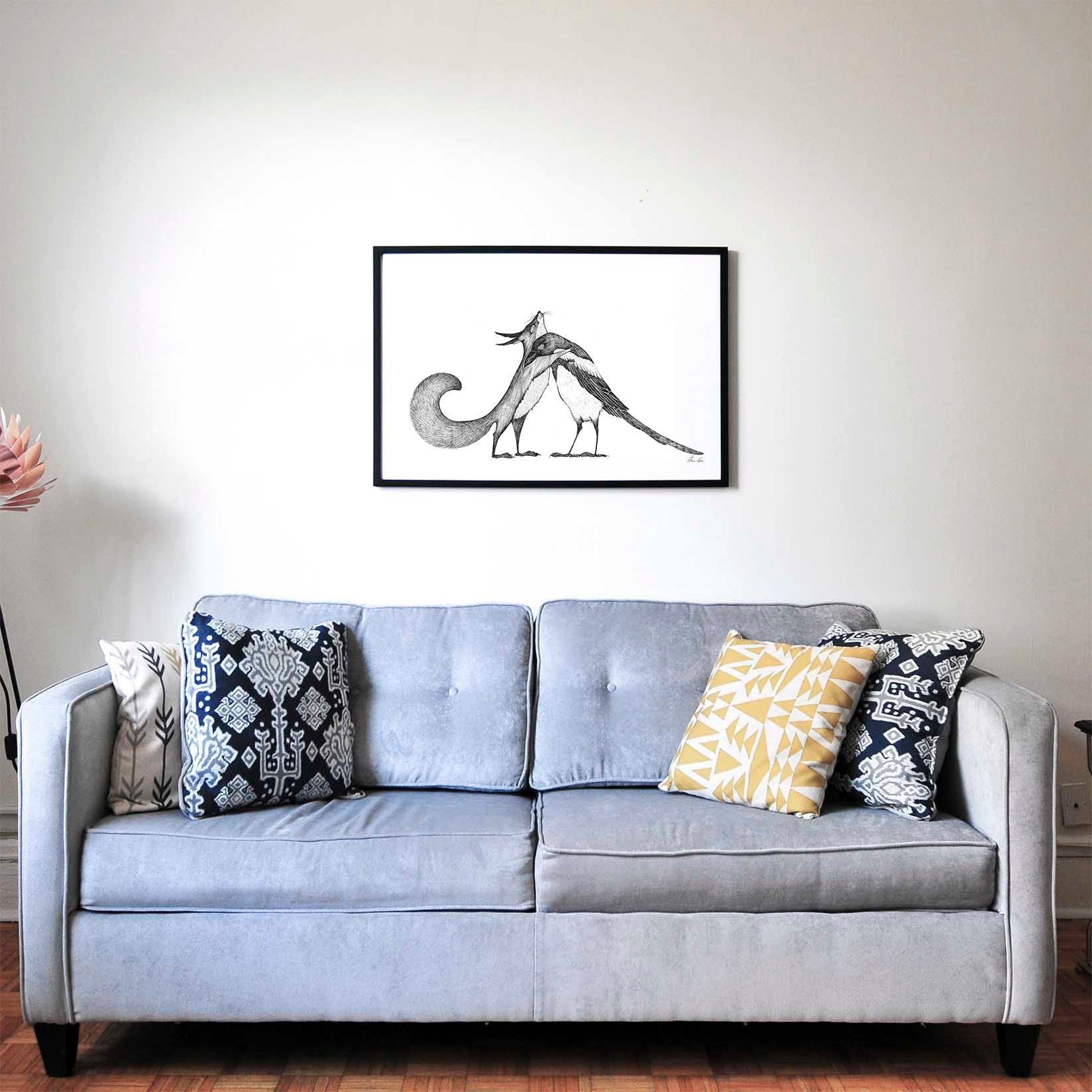 Ligarti Kunstdruck Kunstdruck - Eichhörnchen & Elster