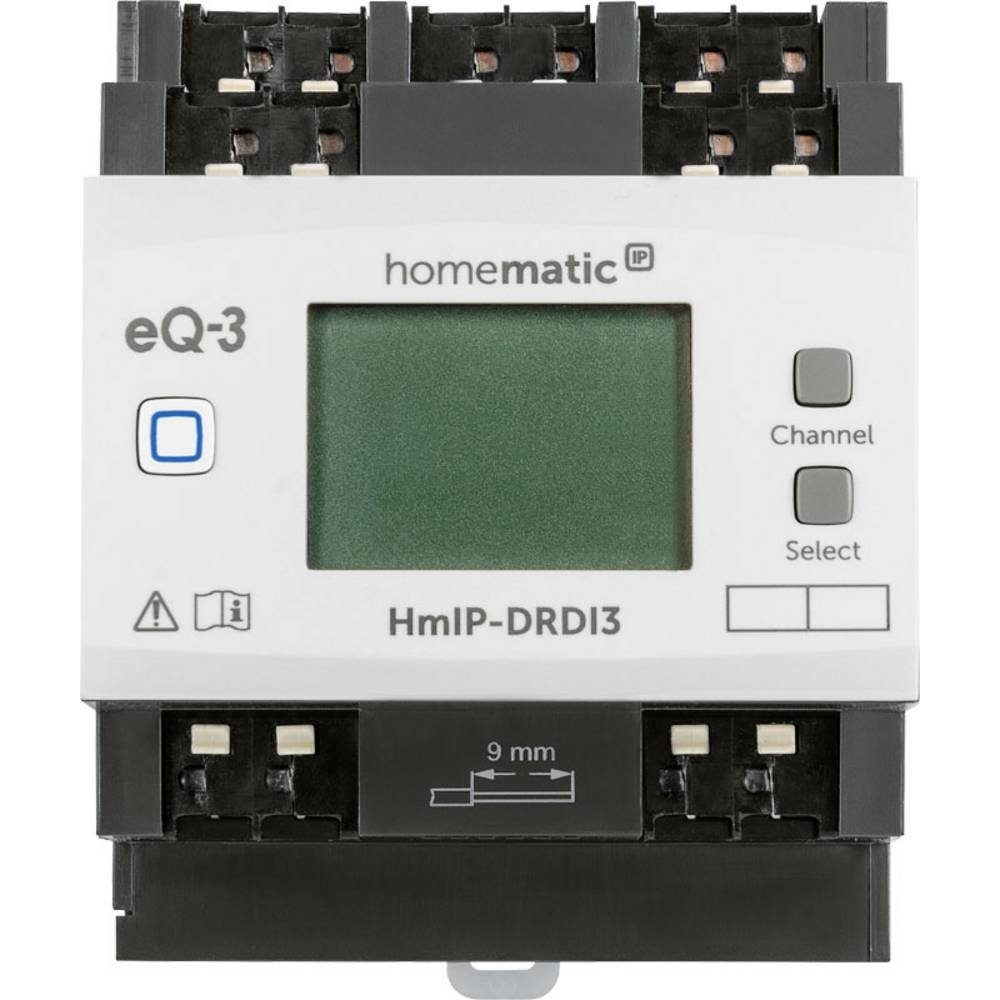 Homematic IP Dimmaktor für Hutschienenmontage - 3-fach Smart-Home-Steuerelement